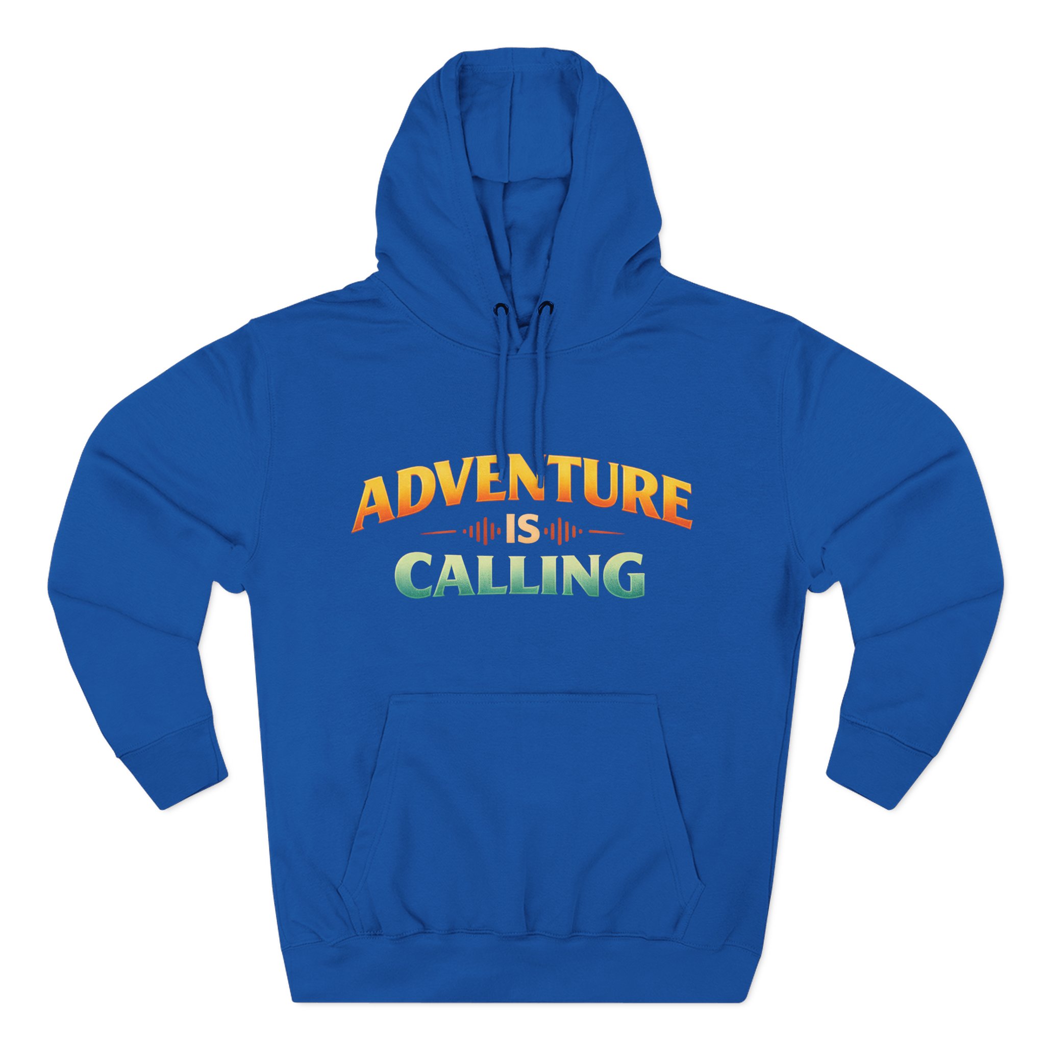 Three-Panel Fleece Hoodie - "Adventure Is Calling" Design Scenic-Line