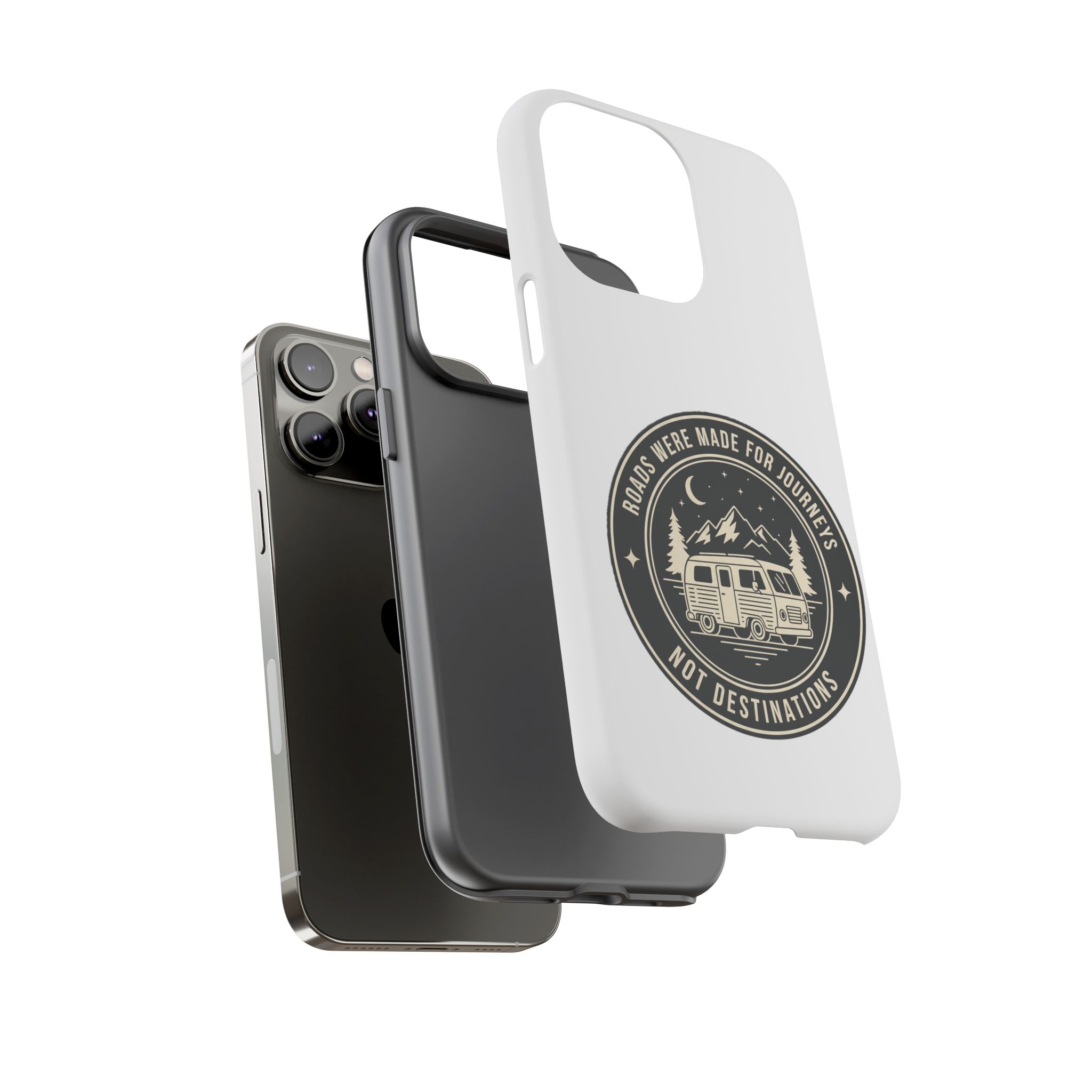 Phone Case — "ROAD WHERE MADE FOR JOURNEYS-NOT DESTINATIONS" Camper Van Design