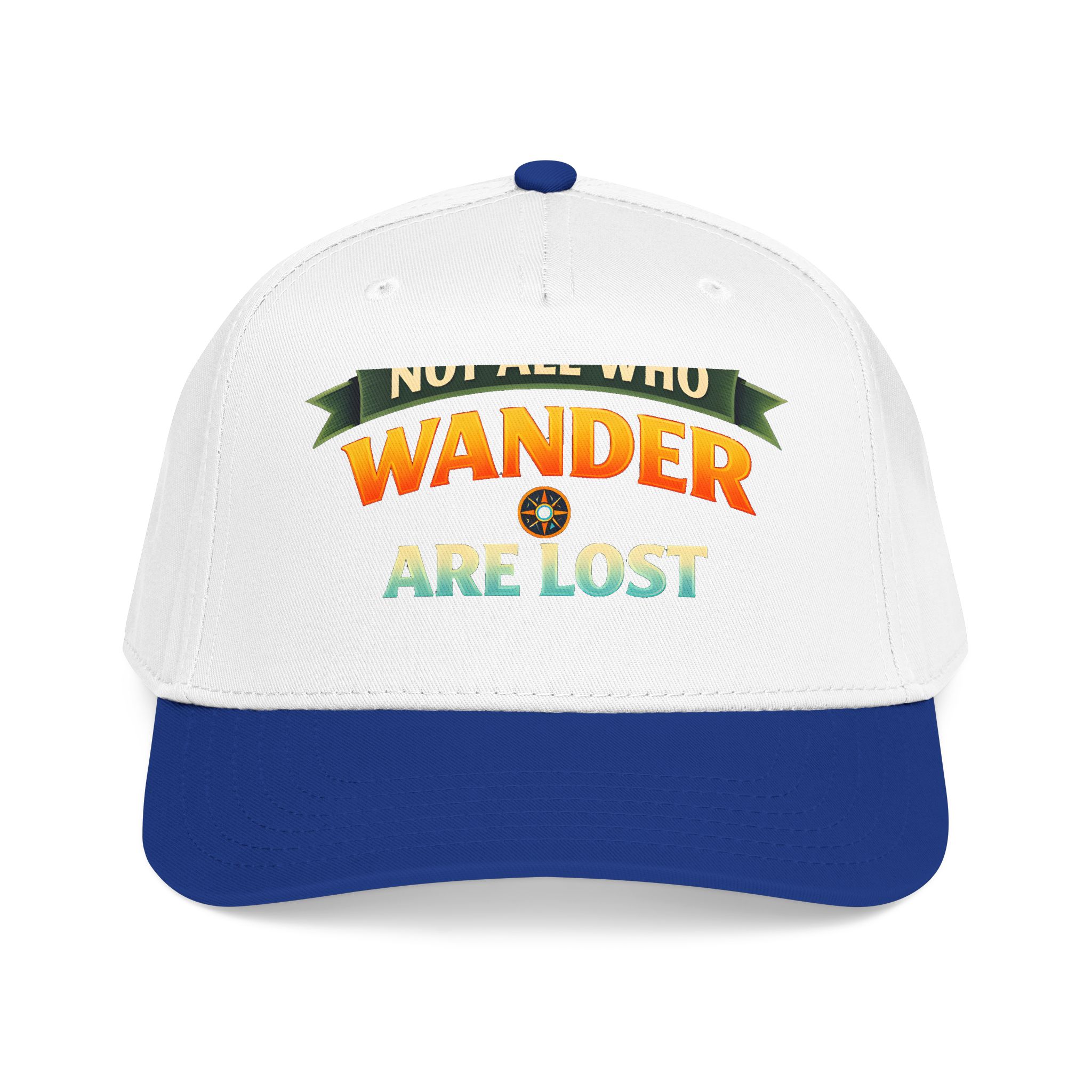 Baseball Cap - "Not All Who Wander Are Lost" Design Scenic-Line
