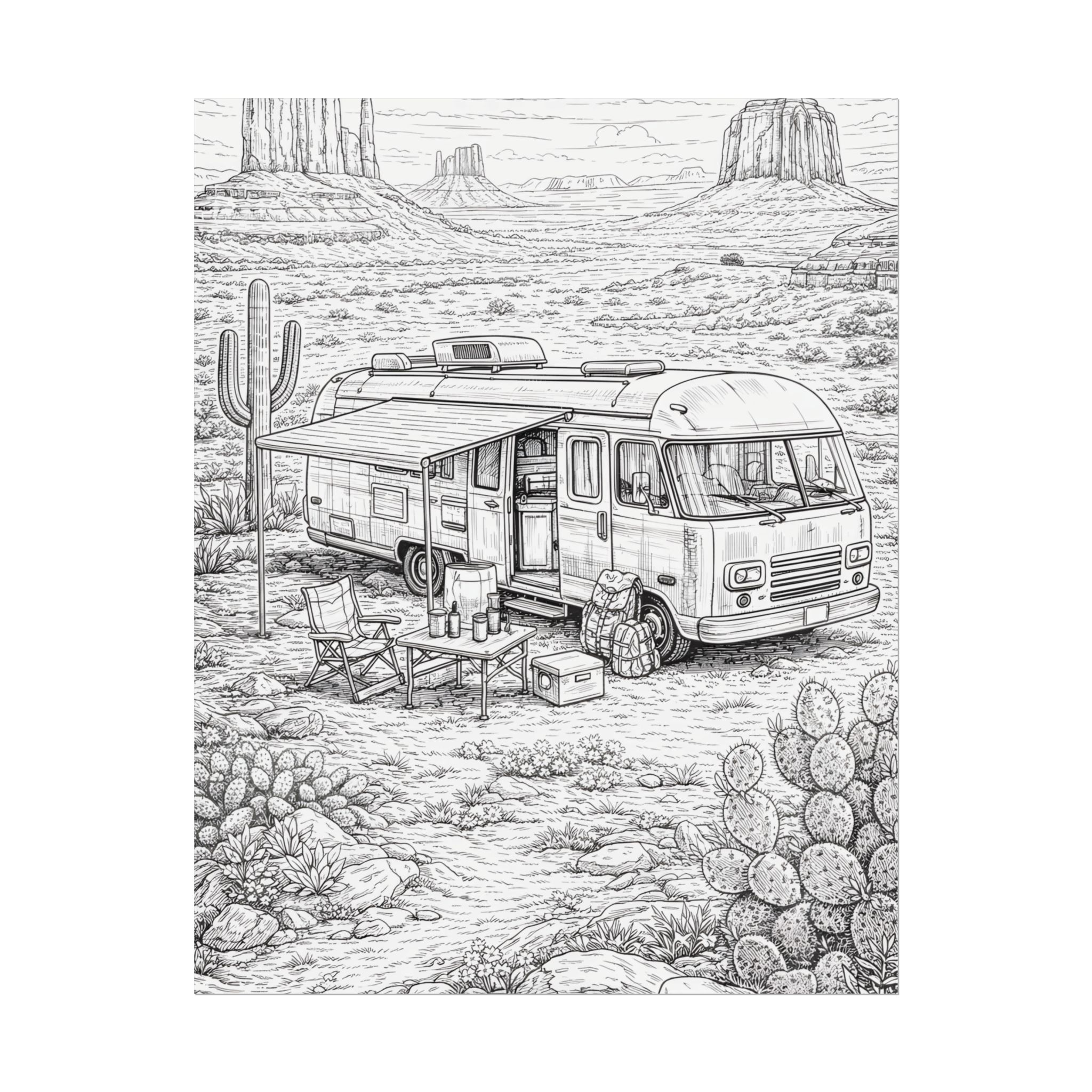 5420585593301326297_2048-1.jpeg Campervan Poster — Vintage RV Camping Landscape Wall Art