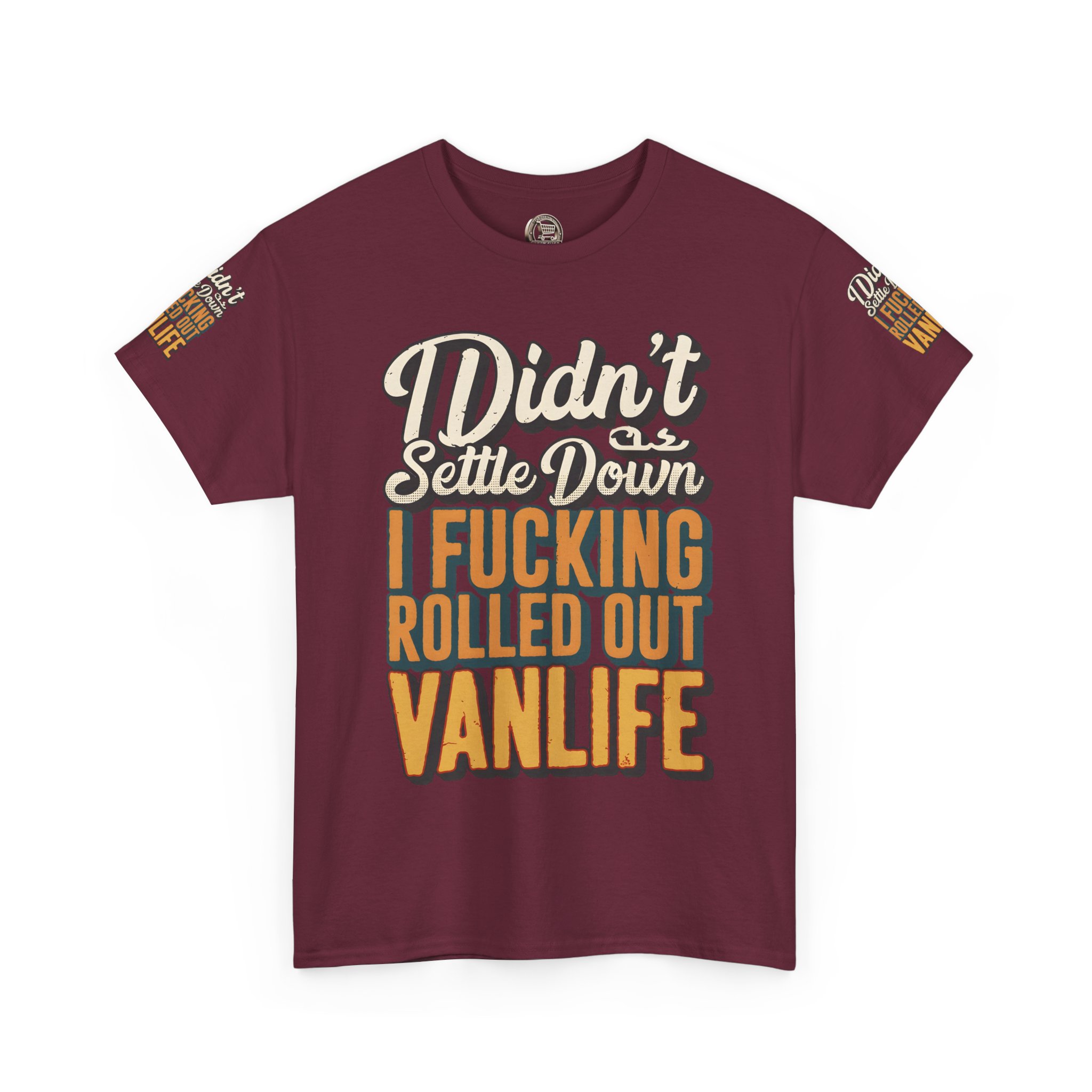 5420822167072382855_2048.jpeg Unisex Heavy Cotton Tee — "Dind´t Settle Down" Design F**K-Line