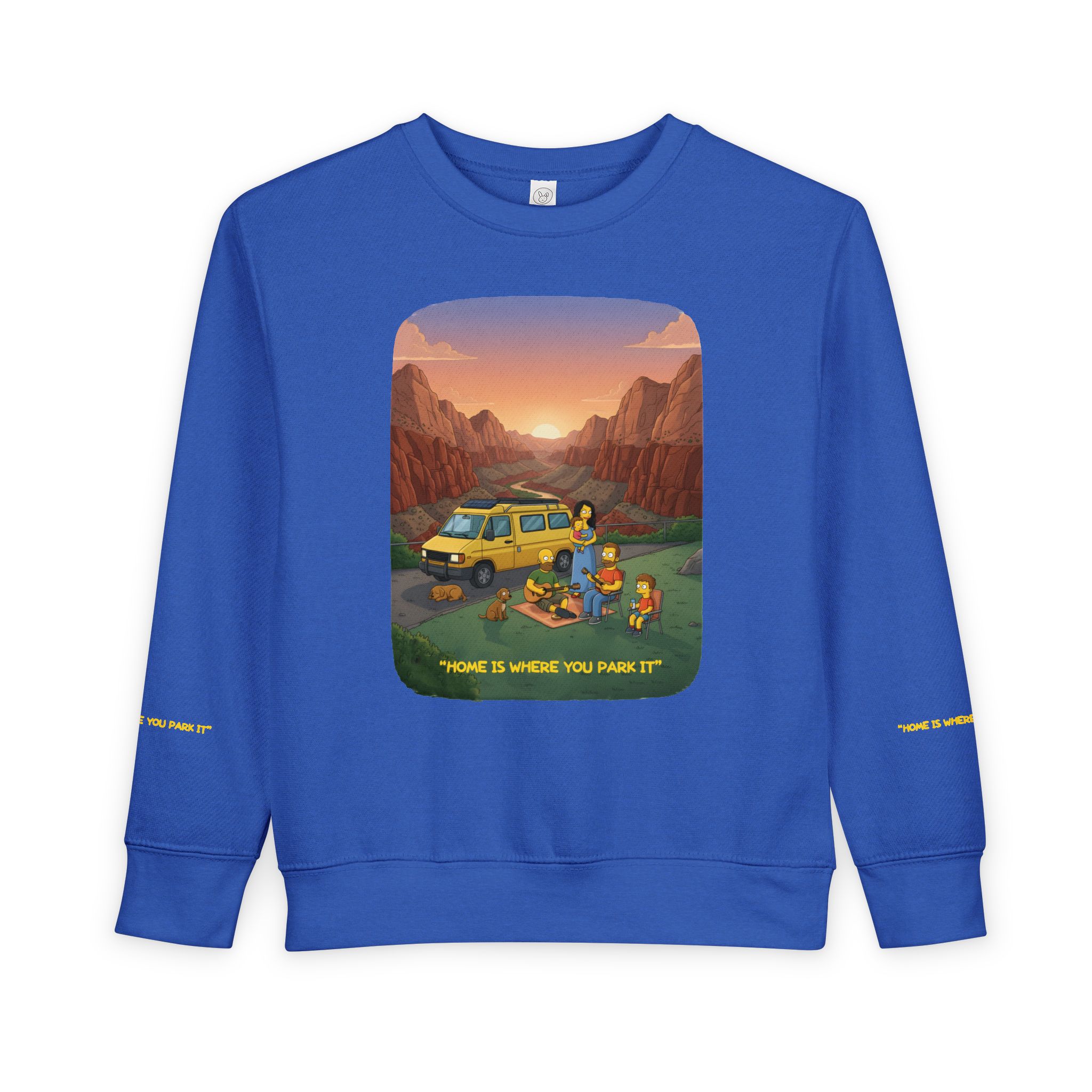 Toddler Sweatshirt - "Home Is Where You Park It" (Design Sitcom-Line)
