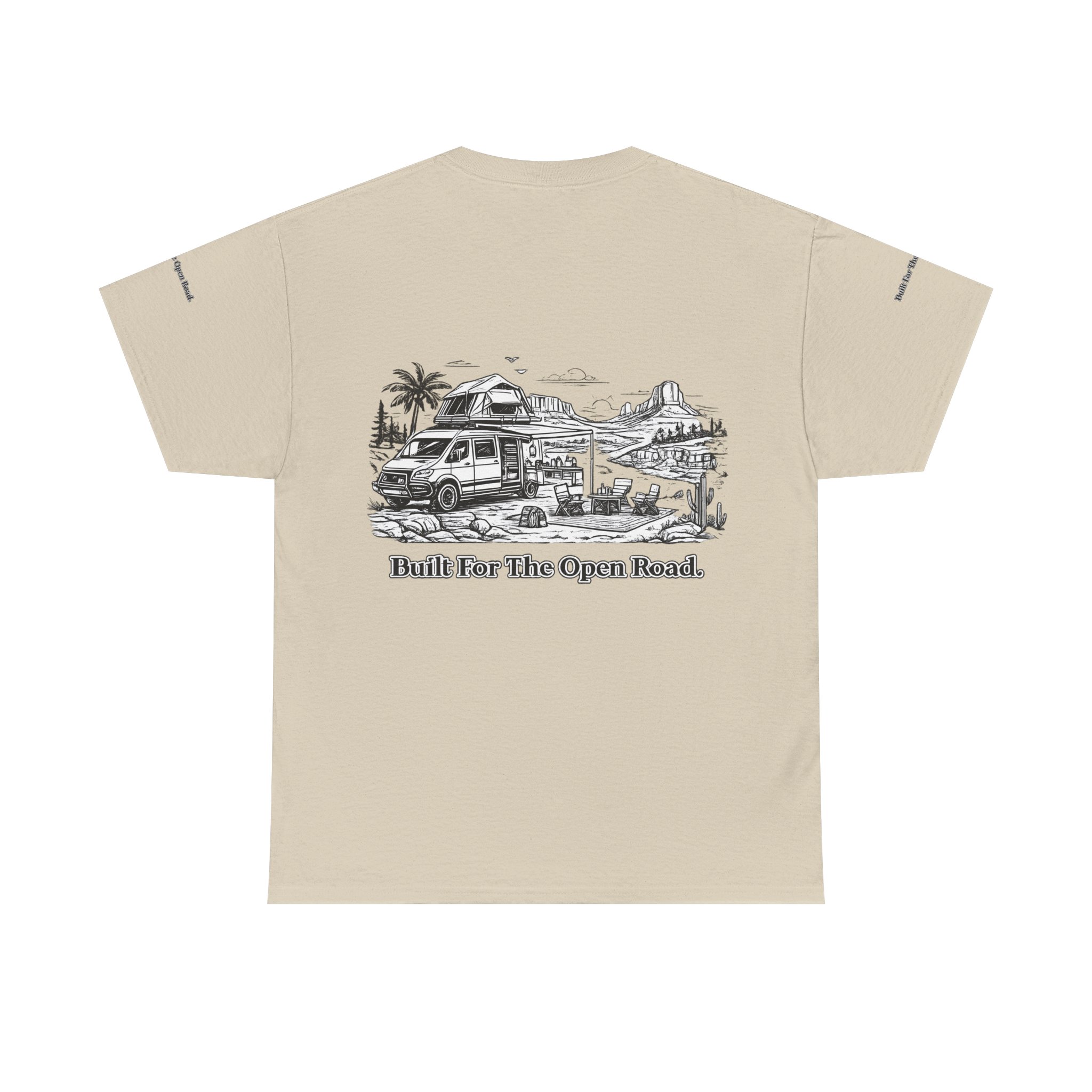 5452995188901474755_2048.jpeg Unisex Heavy Cotton Tee — "Built For The Open Road" Design Minimal-Line