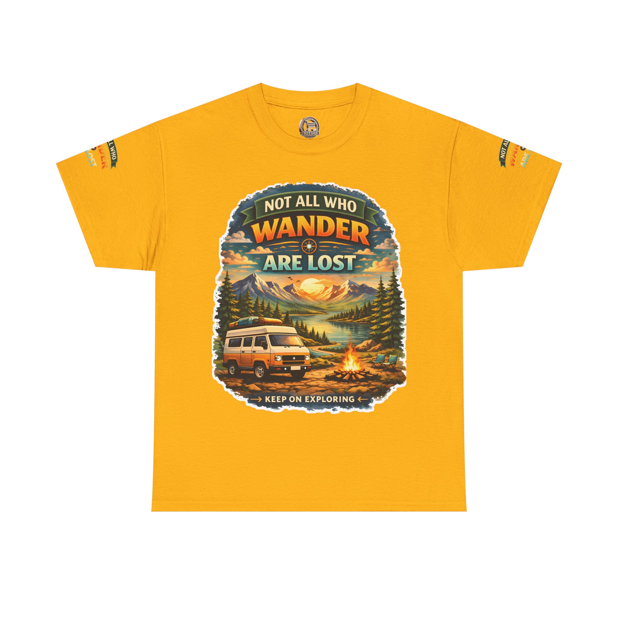5471213713740226586_2048.jpeg Unisex Heavy Cotton Tee — "Not All Who Wander Are Lost" Design Scenic-Line