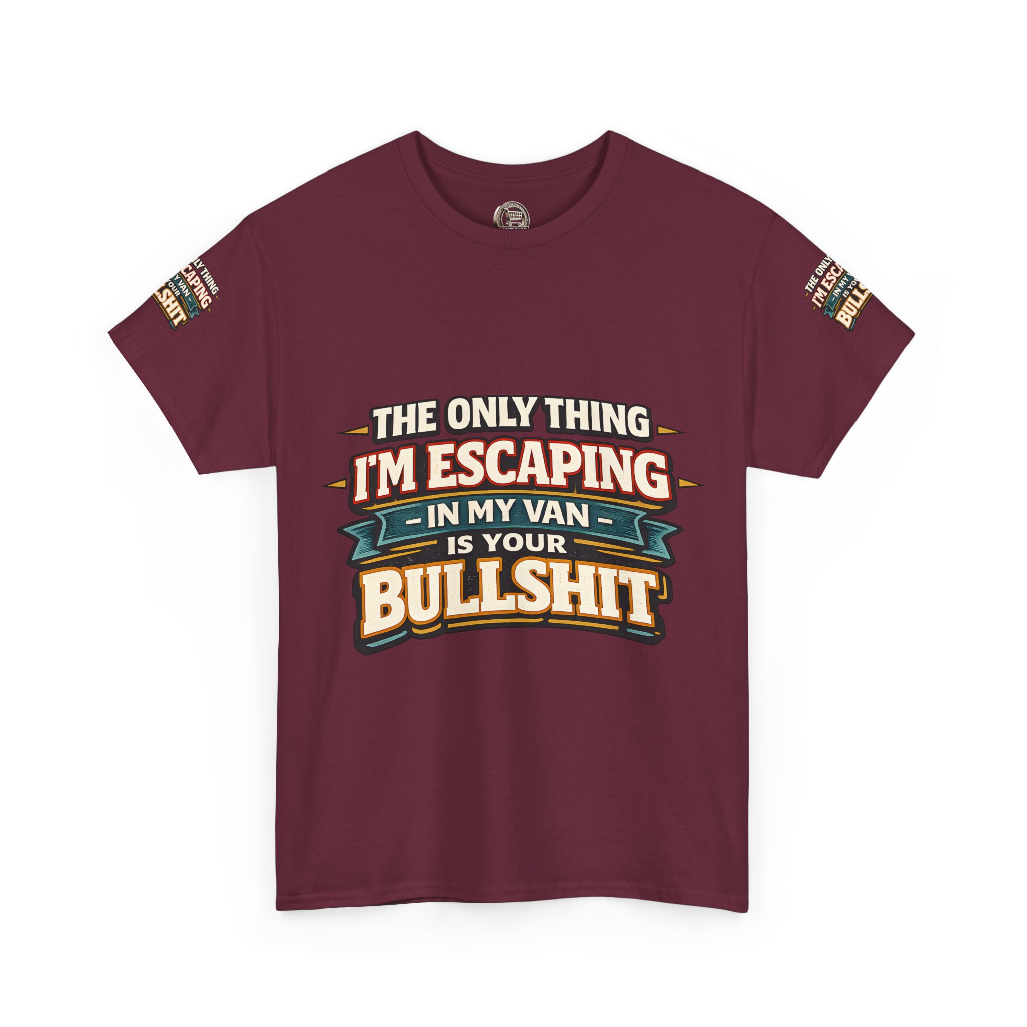 Unisex Heavy Cotton Tee — "The Only Thing I´m Escaping" Design F**K-Line