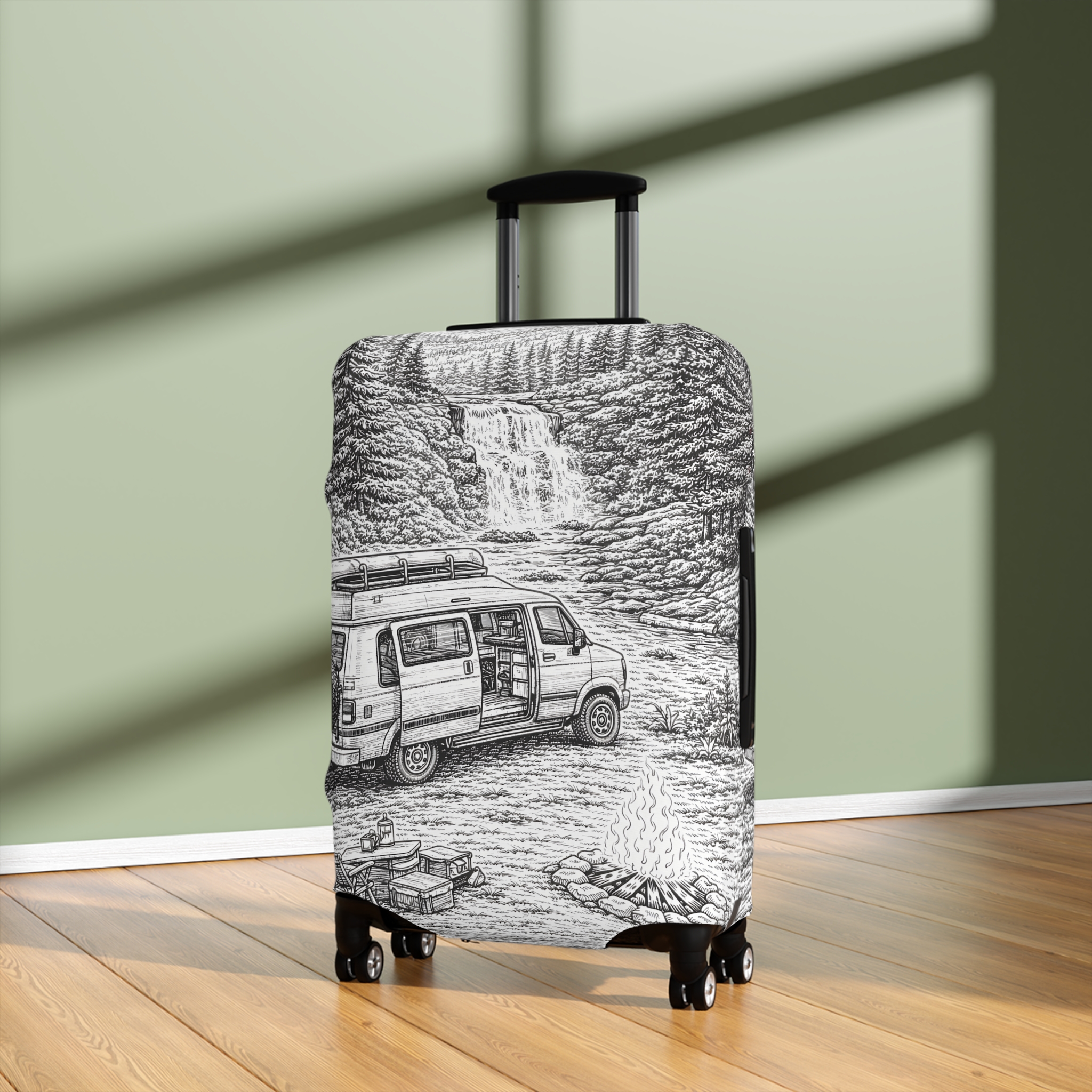 5500748591933466627_2048.jpeg Luggage Cover — Adventure Camper Sketch Travel Suitcase