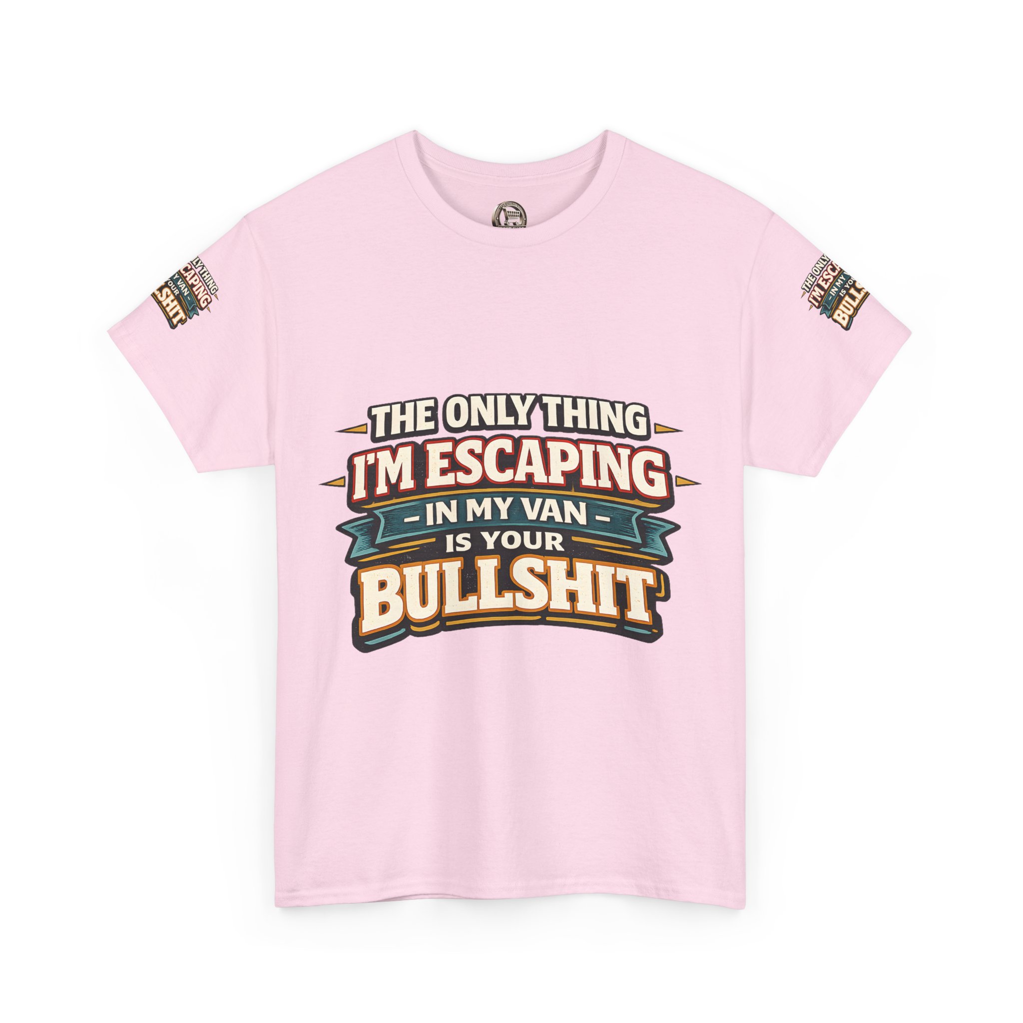 Unisex Heavy Cotton Tee — "The Only Thing I´m Escaping" Design F**K-Line