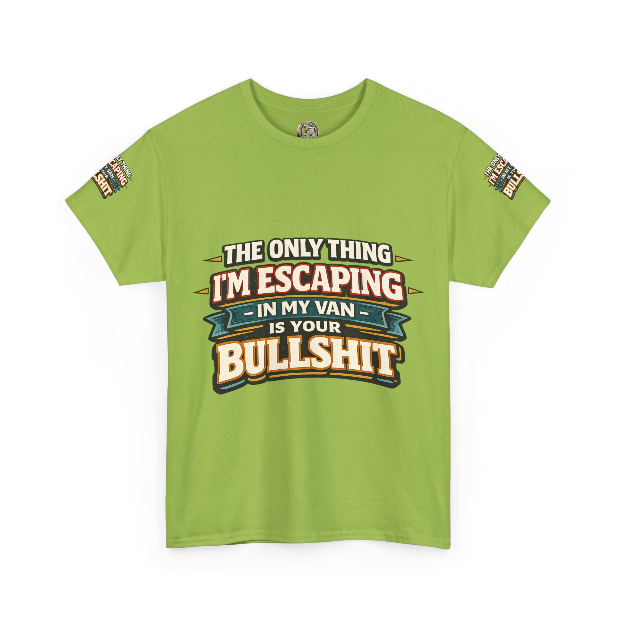 Unisex Heavy Cotton Tee — "The Only Thing I´m Escaping" Design F**K-Line