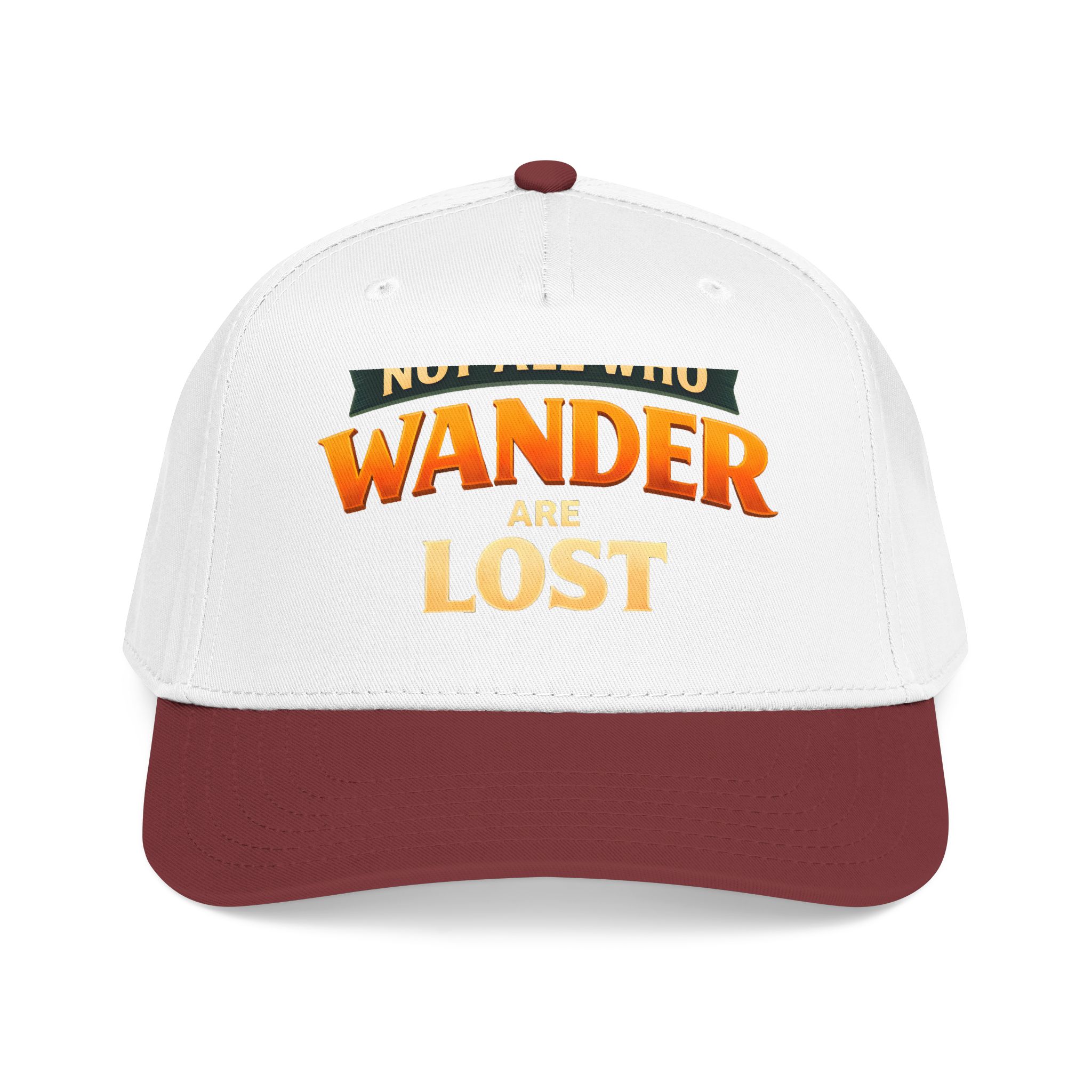 Baseball Cap - "Not All Who Wander Are Lost" Design Scenic-Line