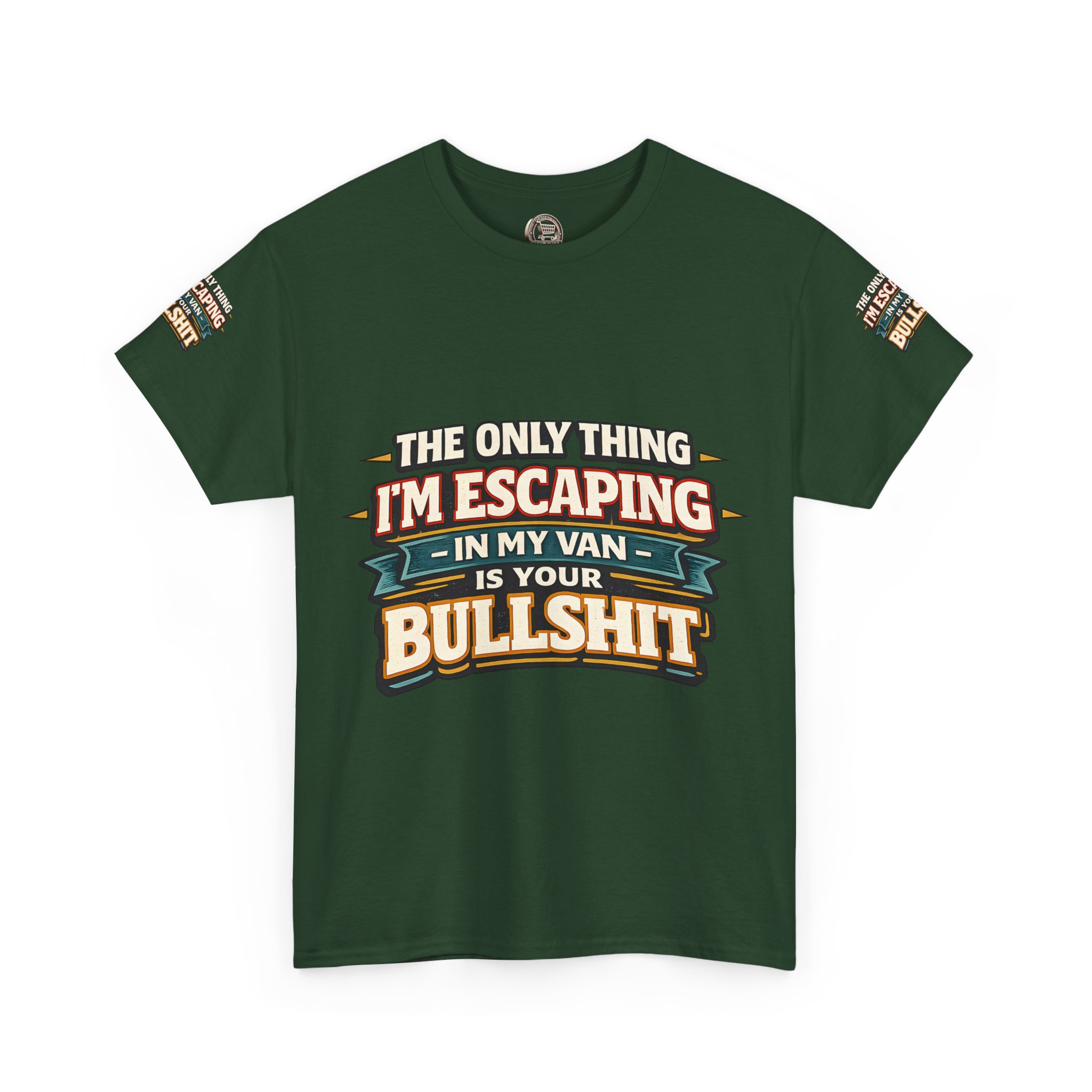 Unisex Heavy Cotton Tee — "The Only Thing I´m Escaping" Design F**K-Line