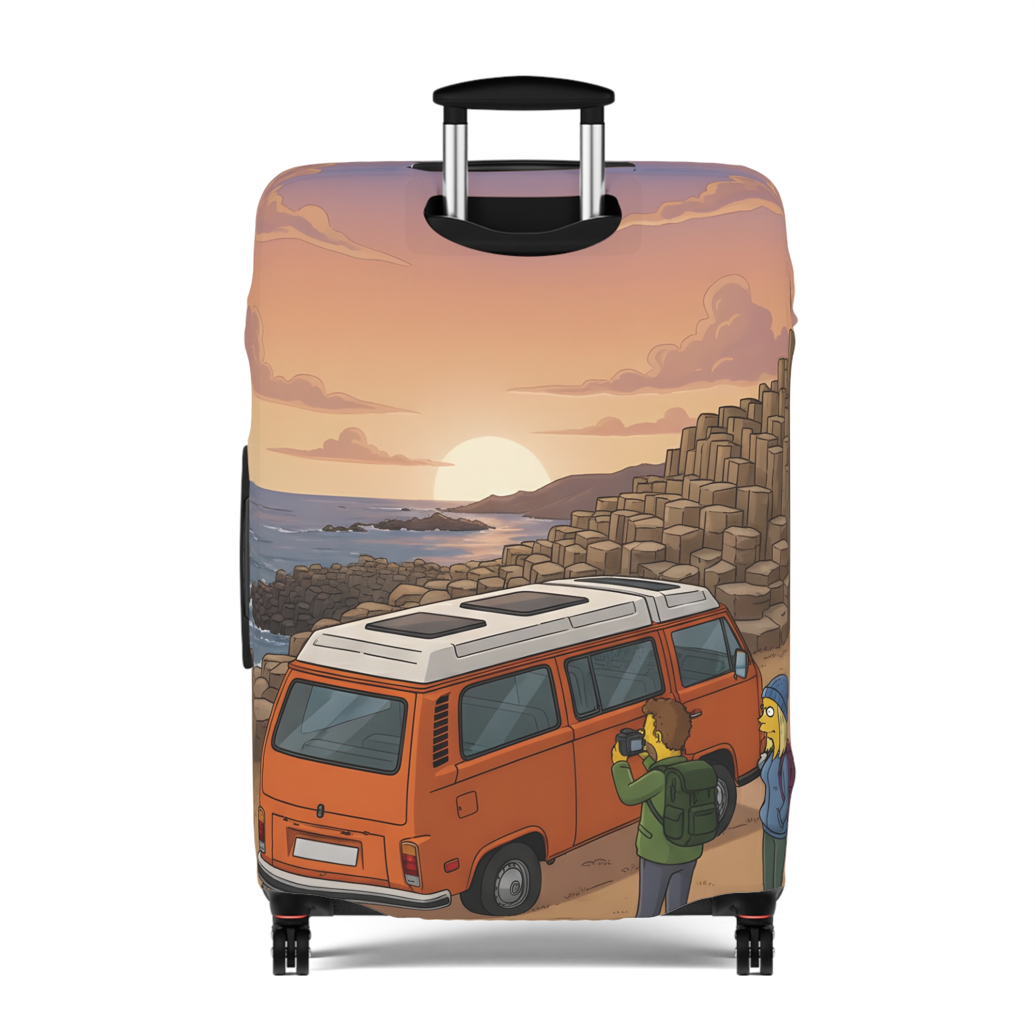 558495535760295246_2048.jpeg Luggage Cover — Adventure Camper Sketch Travel Suitcase(Design Sitcom-Line)