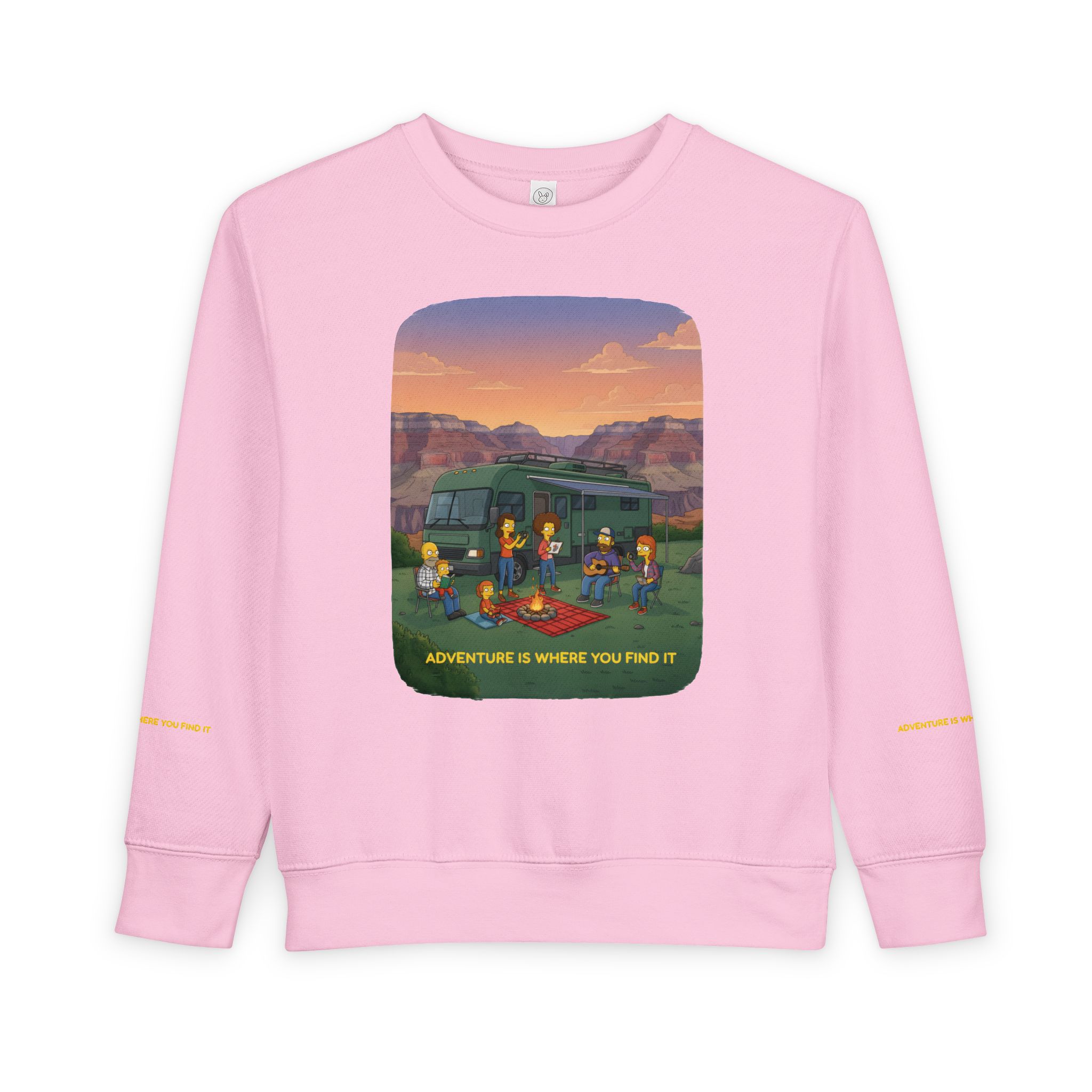 Toddler Sweatshirt - "Adventure Is Where You Find It" (Design Sitcom-Line)