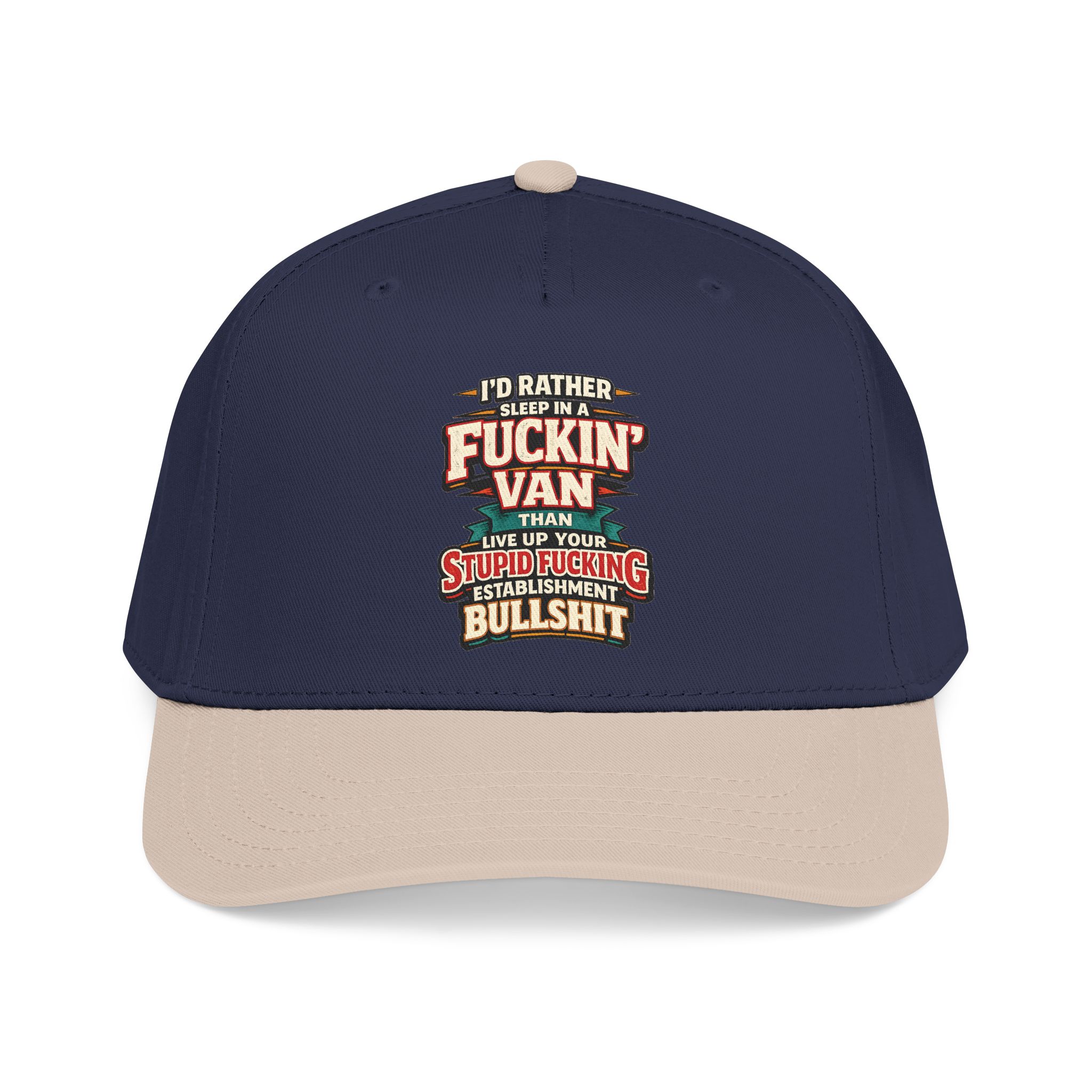 Baseball Cap - "I´d Rather Sleep in A Fucking Van" Design F**K-Line
