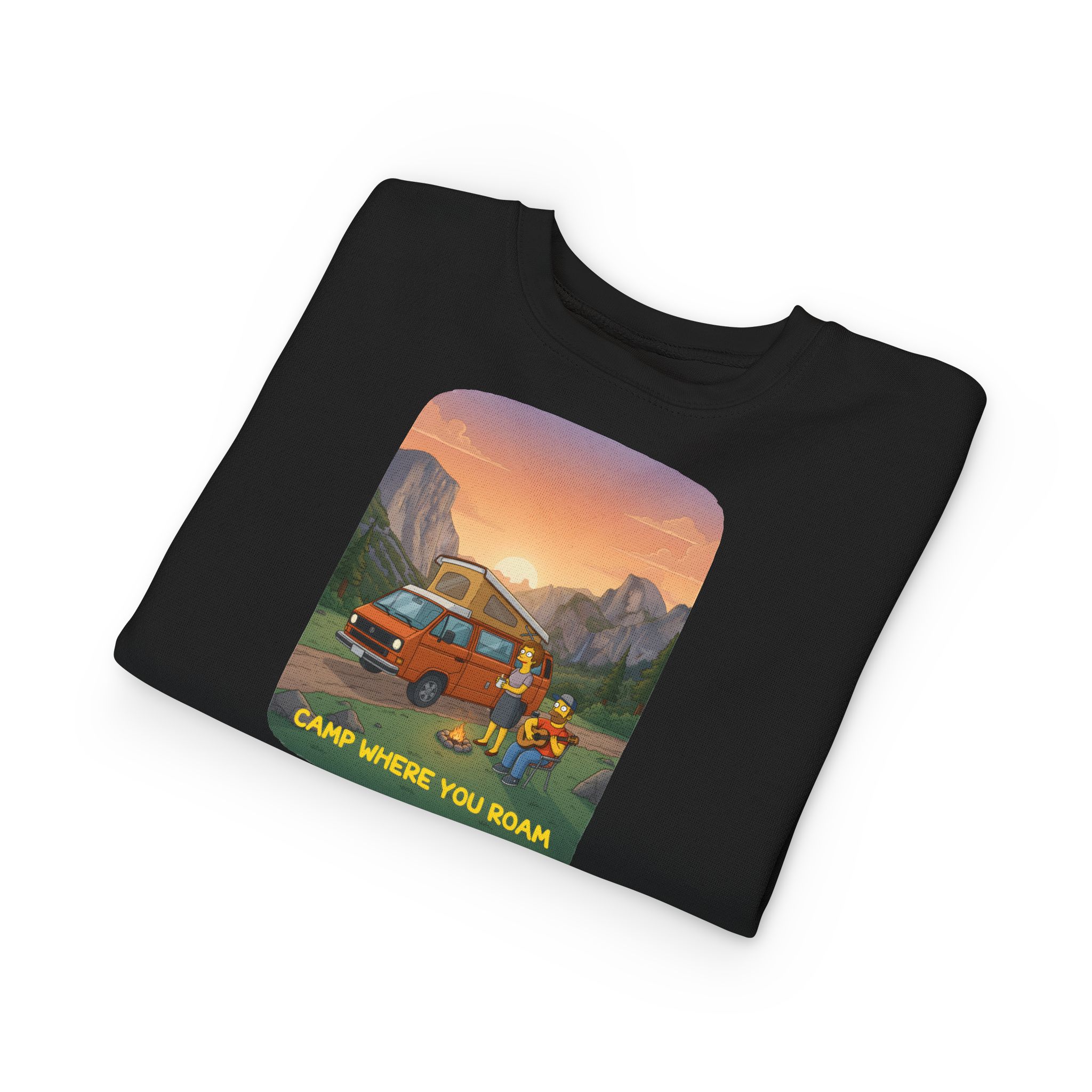 5611767952803791815_2048-1.jpeg Toddler Sweatshirt - "Camp Where You Roam" (Design Sitcom-Line)