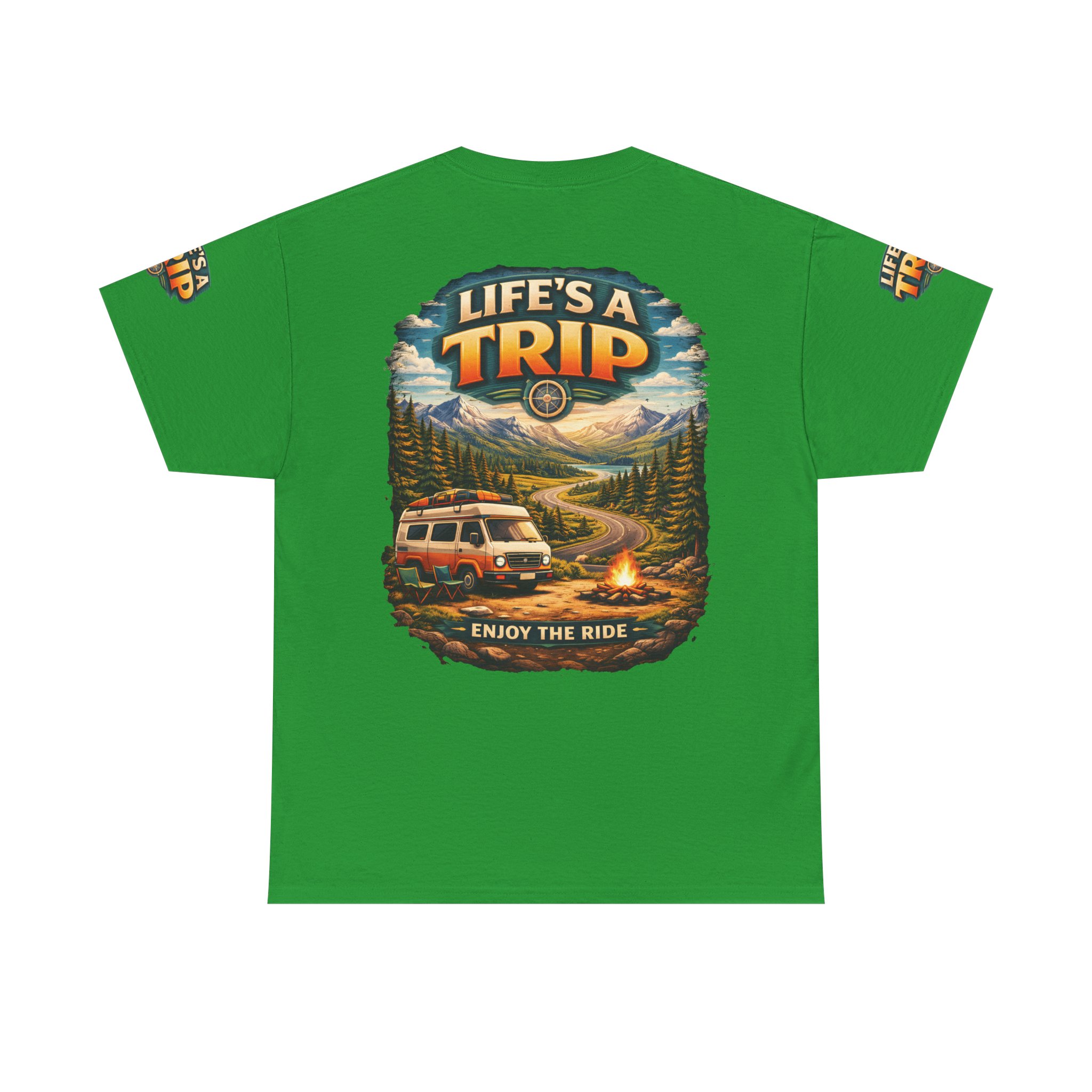 5618359805902290928_2048.jpeg Unisex Heavy Cotton Tee — "Live´s A Trip-Enjoy The Ride" Design Scenic-Line
