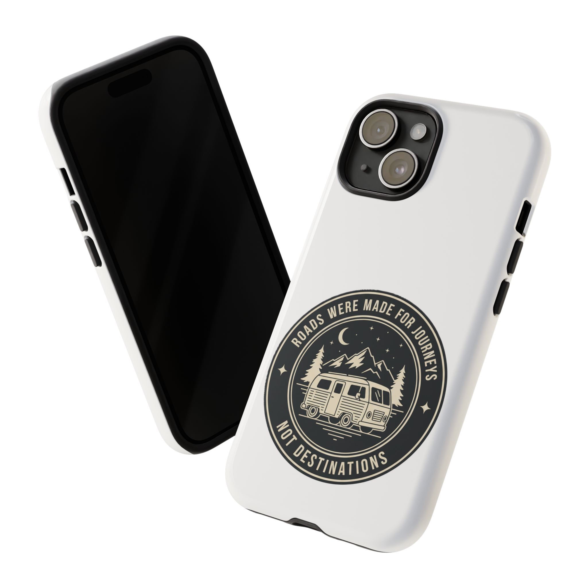 Phone Case — "ROAD WHERE MADE FOR JOURNEYS-NOT DESTINATIONS" Camper Van Design