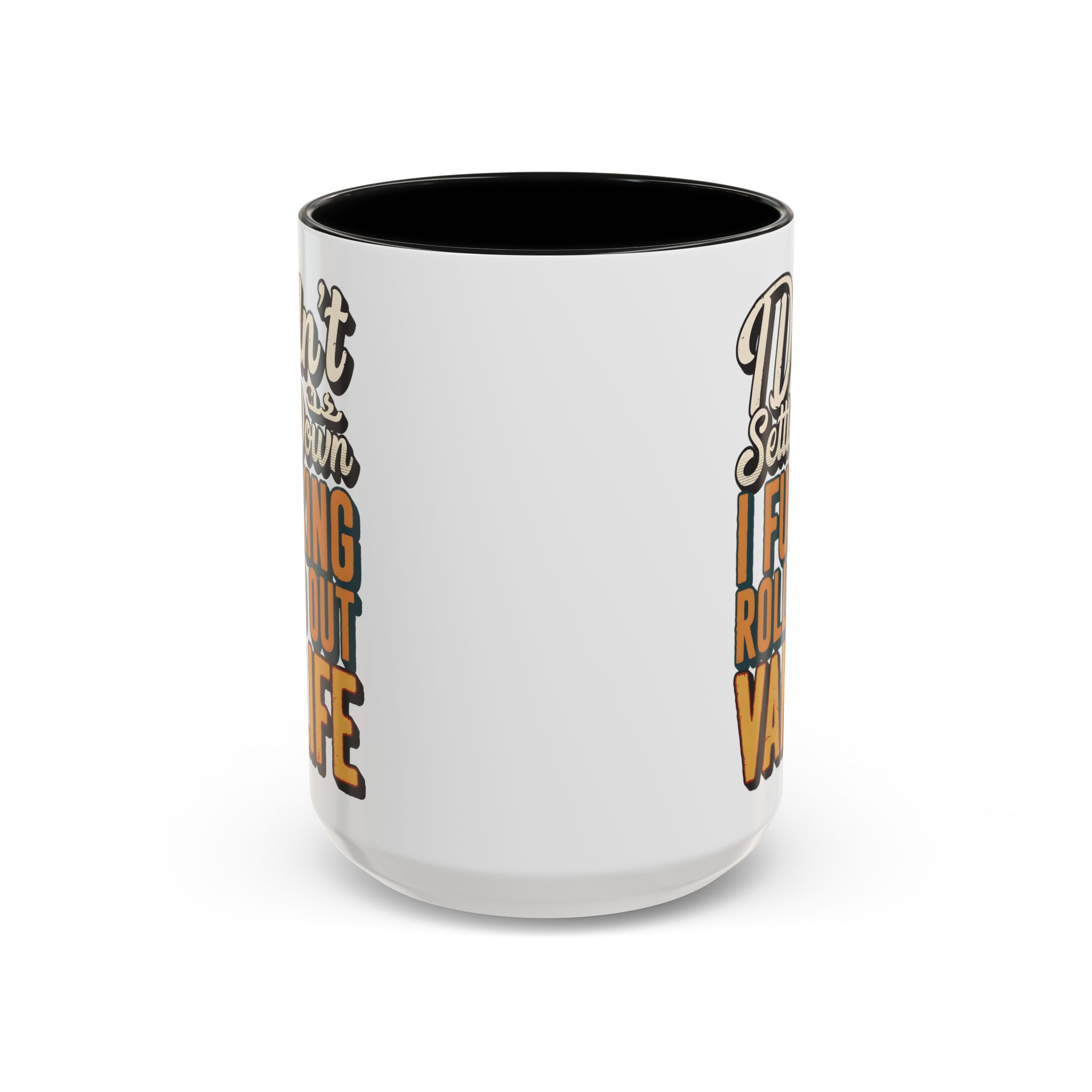 Accent Coffee Mug (11, 15oz) — "Dind´t Settle Down" Design F**K-Line