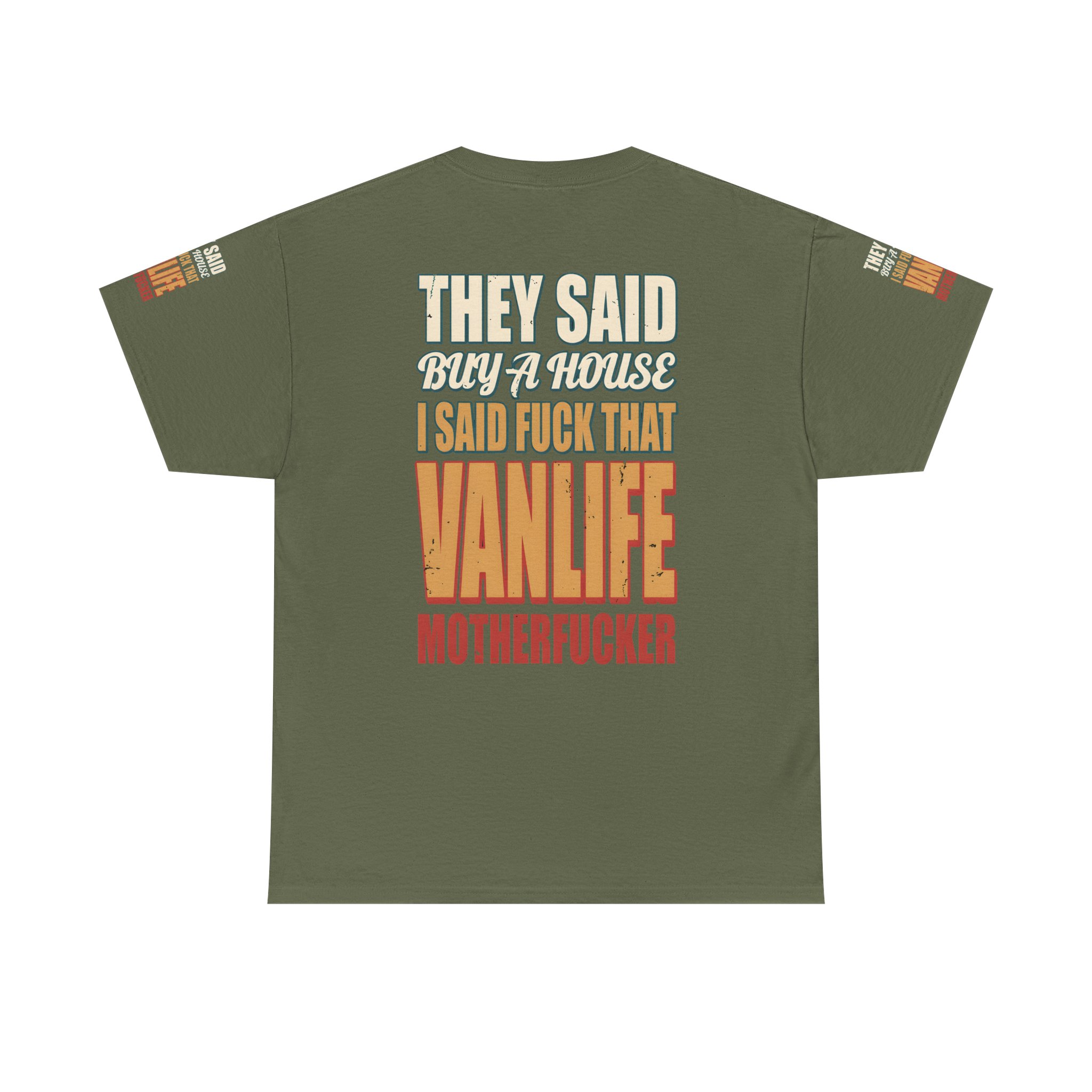 5632718433299587711_2048.jpeg Unisex Heavy Cotton Tee — "They Said Buy A House" Design F**K-Line