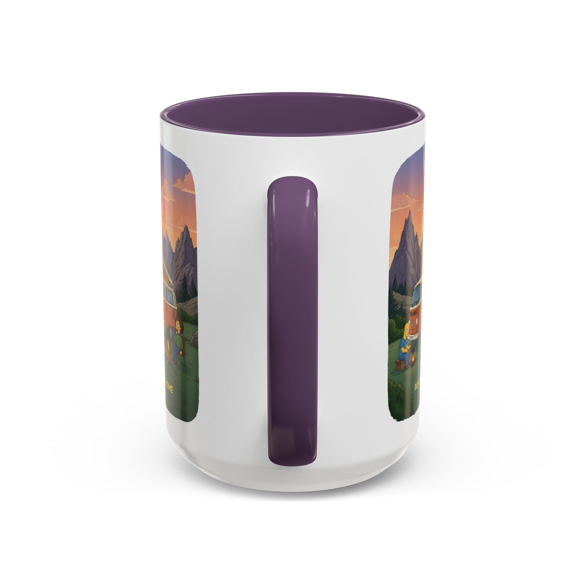 Accent Coffee Mug (11, 15oz) — "Roam Sweet Home" Design Sitcom-Line