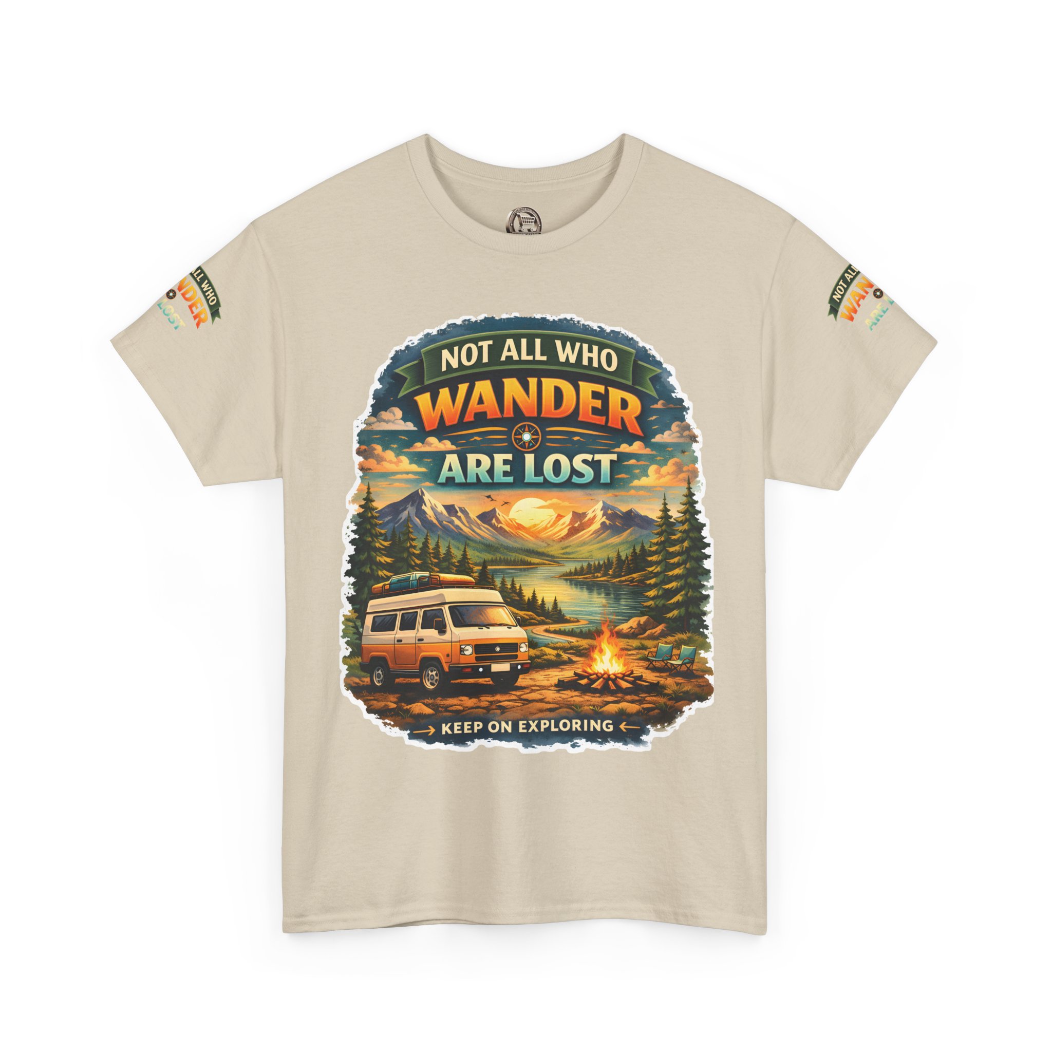 5637357369549543195_2048.jpeg Unisex Heavy Cotton Tee — "Not All Who Wander Are Lost" Design Scenic-Line