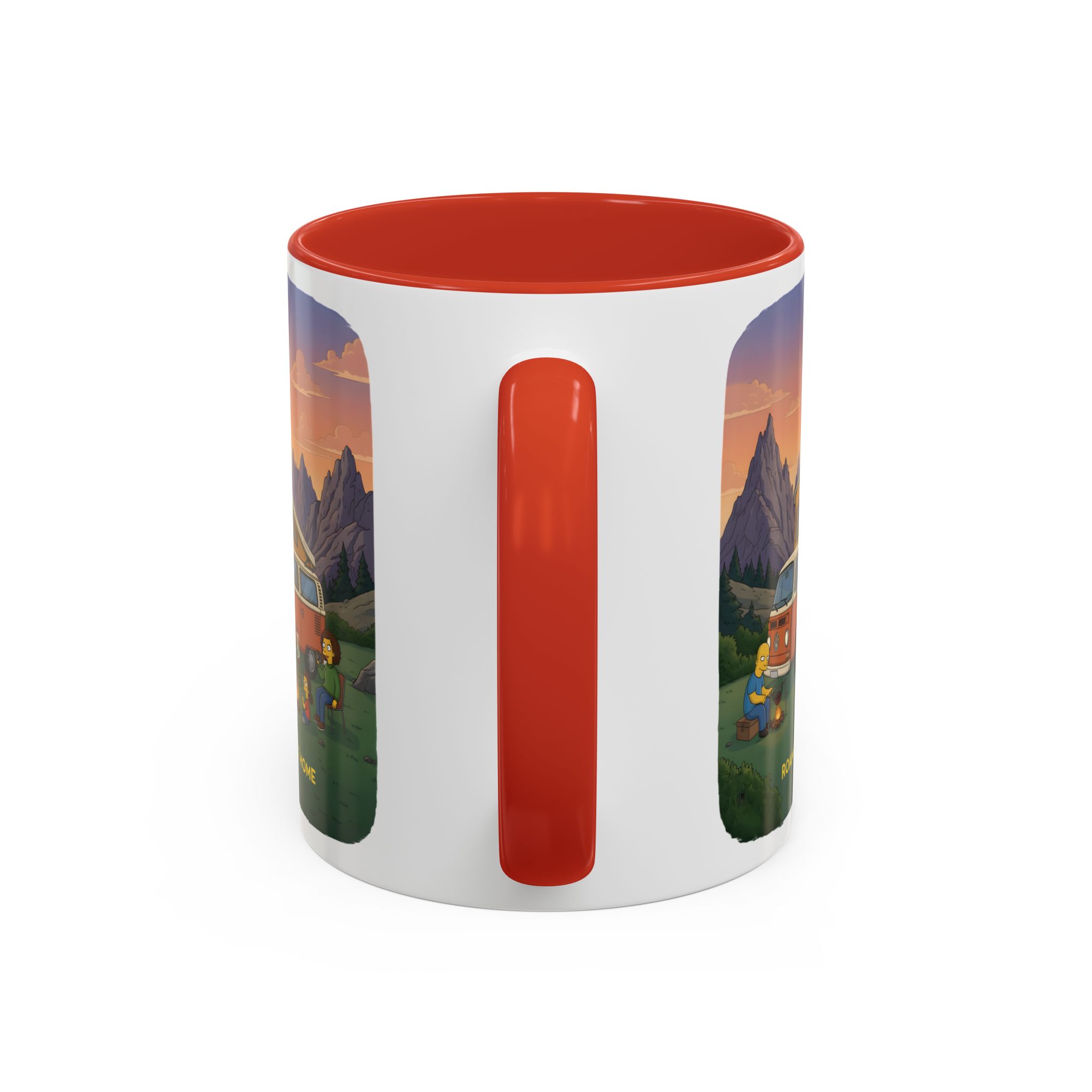 Accent Coffee Mug (11, 15oz) — "Roam Sweet Home" Design Sitcom-Line