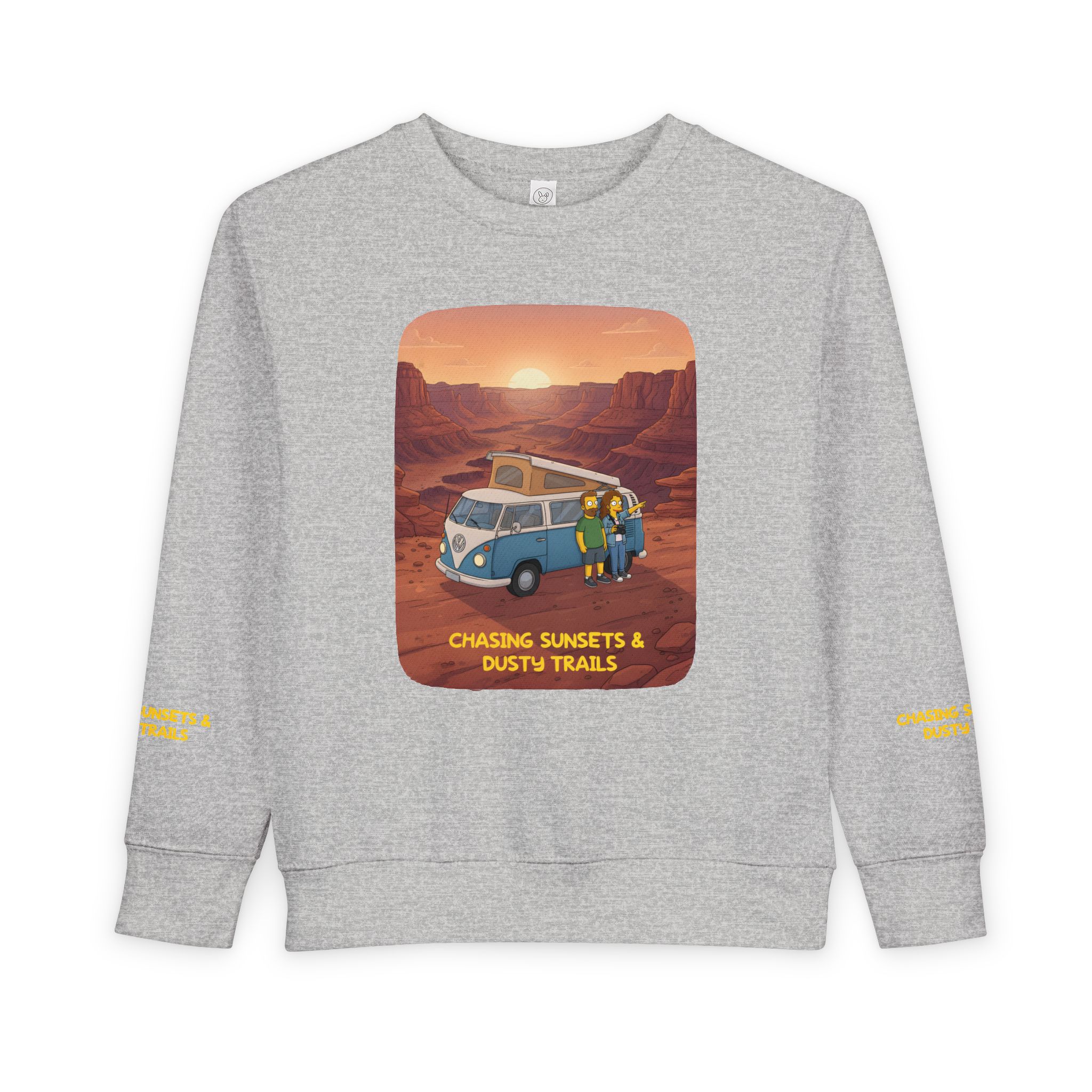 Toddler Sweatshirt - "Chasing Sunsets And Dusty Trails" (Design Sitcom-Line)