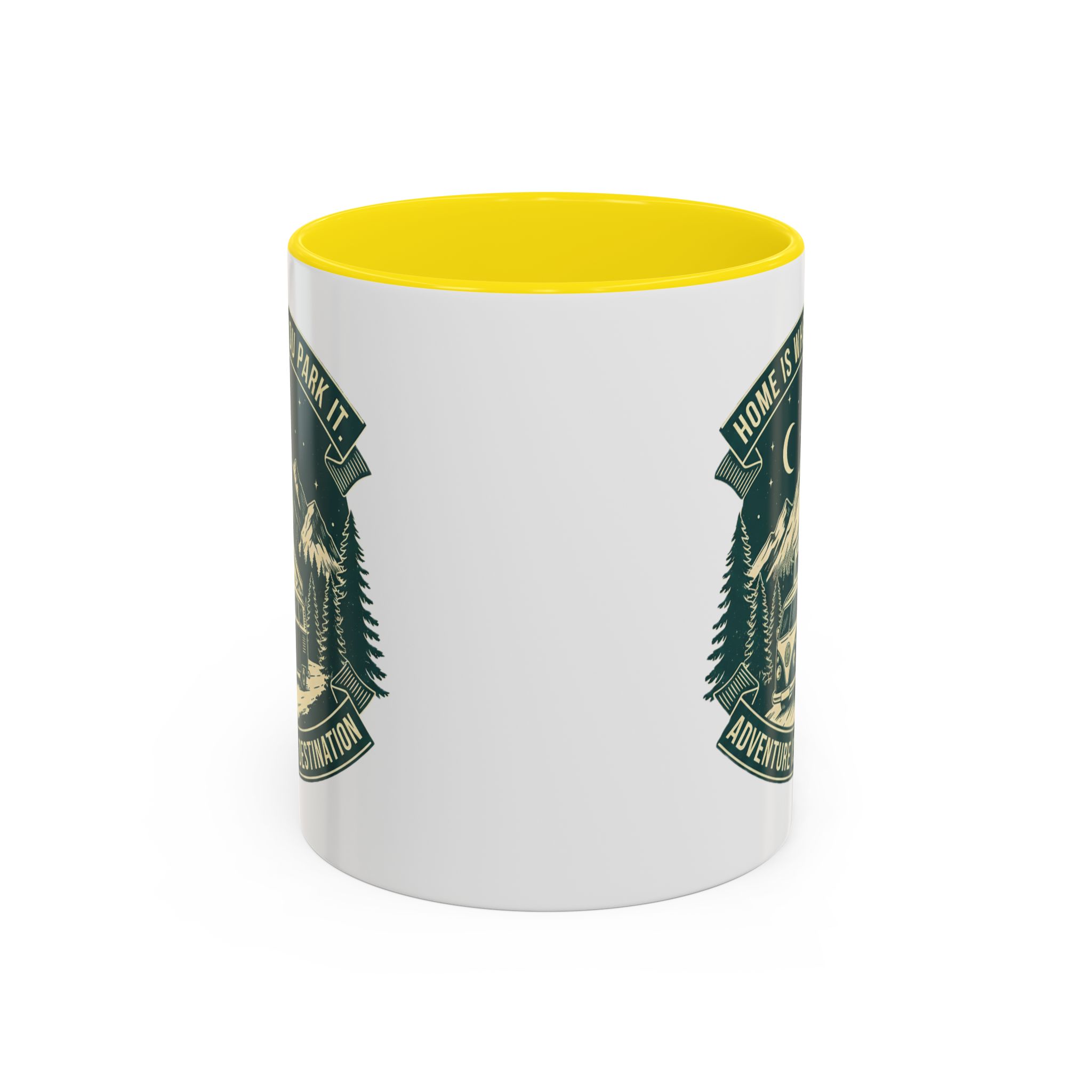 Coffee Mug — "Home Is Where You Park It-Adventure is the destination"  (11/15oz) (Both sides printed)