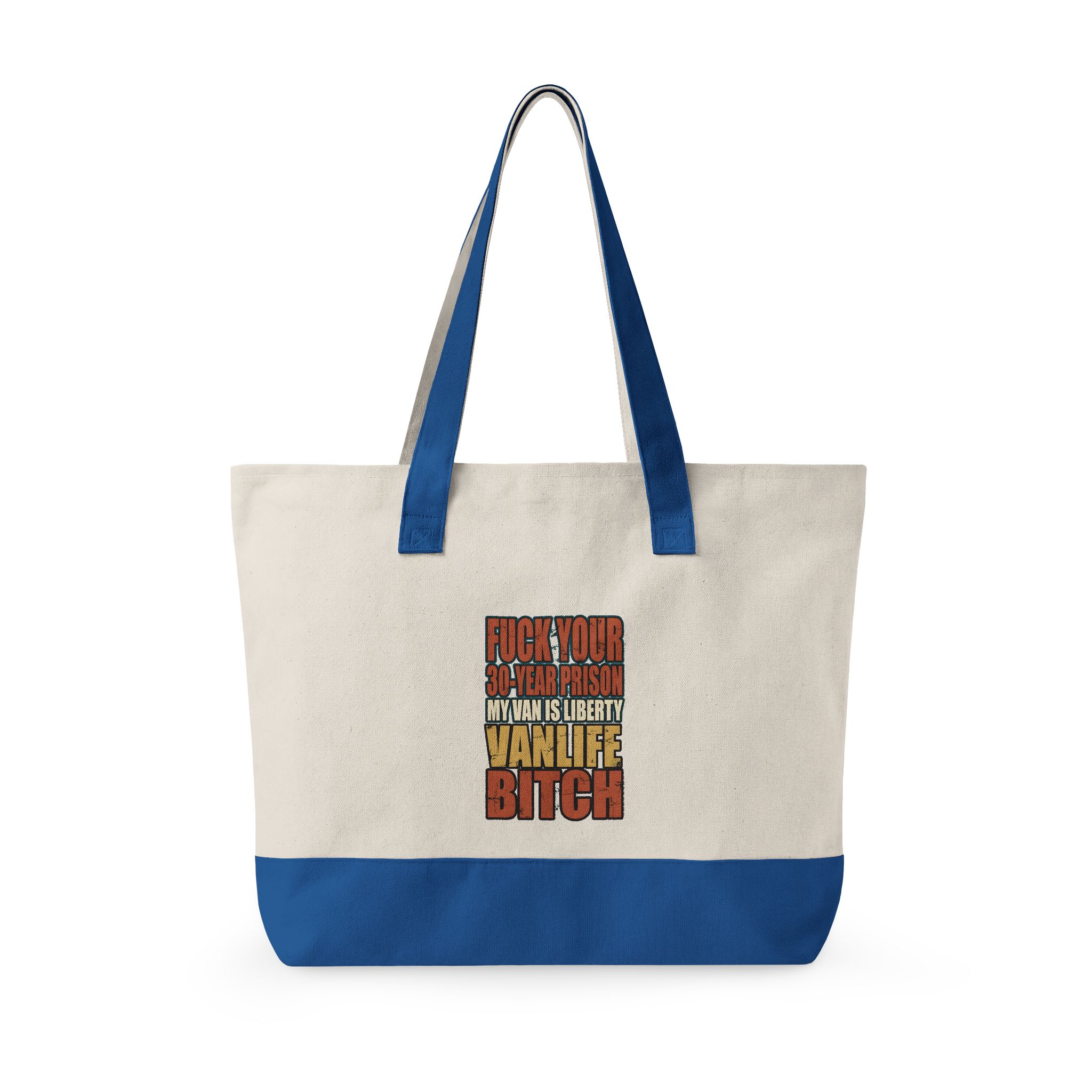 565617684485714072_2048.jpeg Zippered Canvas Tote — "Fuck Your 30-Years Prison" (Design F**K-Line)