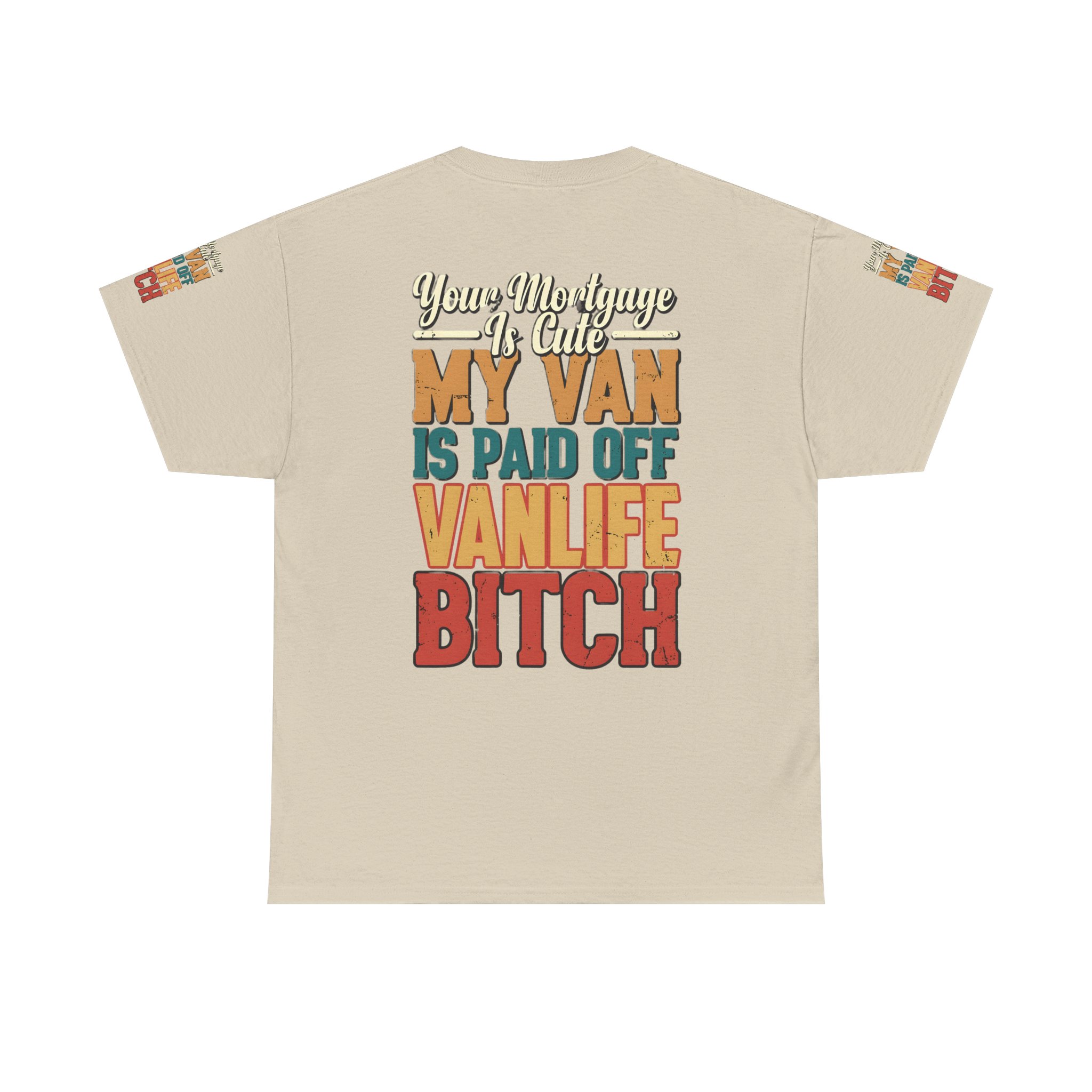 Unisex Heavy Cotton Tee — "Your Mortgage Is Cute" Design F**K-Line