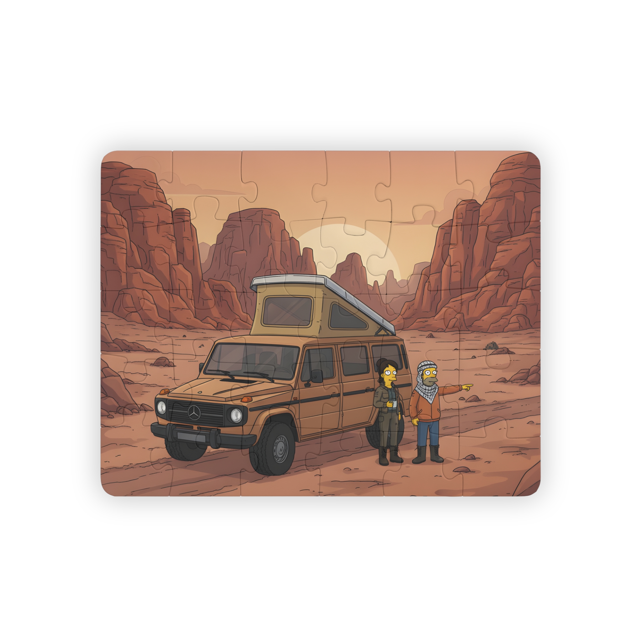 Kids' 30‑Piece Camping Puzzle — Desert Van Adventure