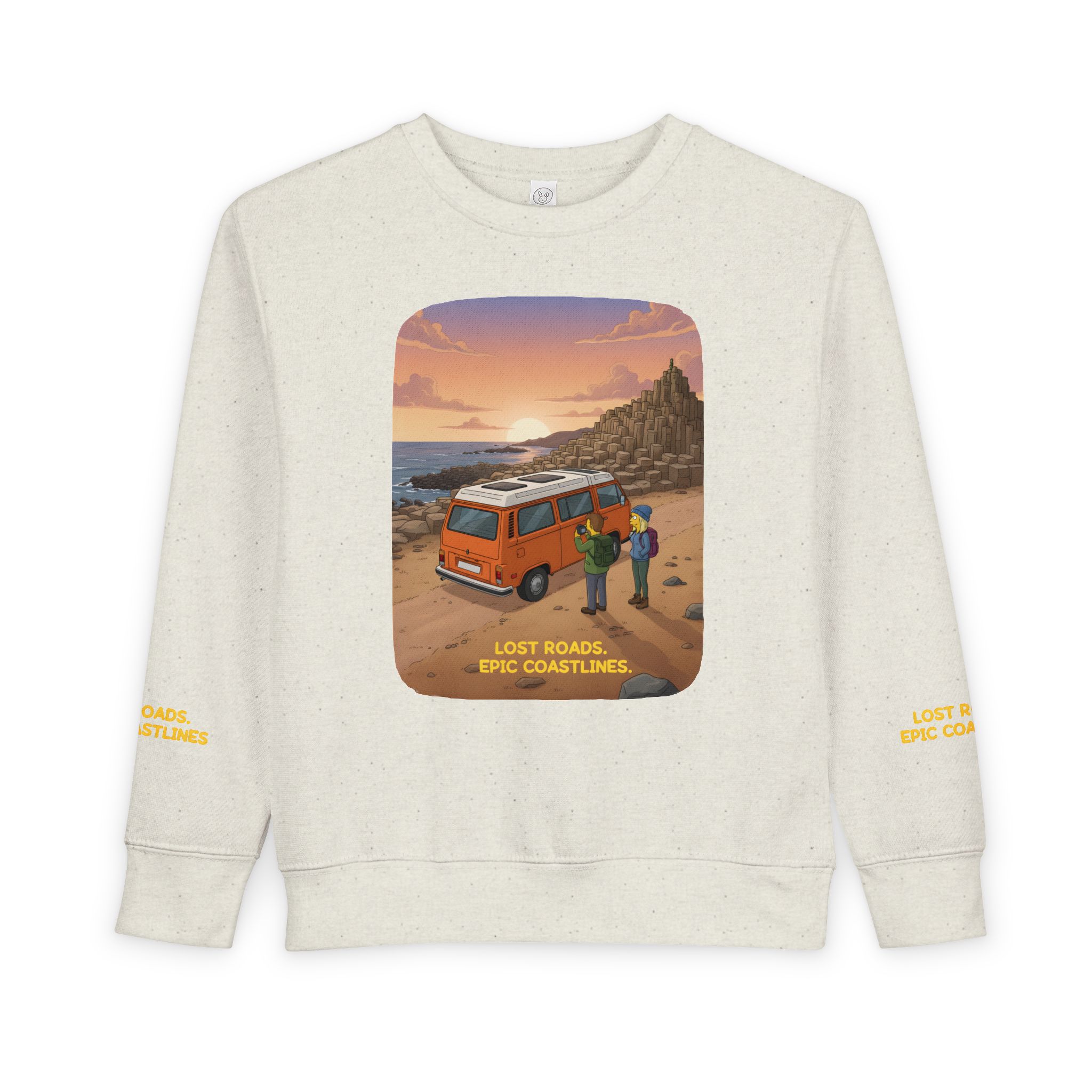 Toddler Sweatshirt - "Lost Roads Epic Coastlines" (Design Sitcom-Line)