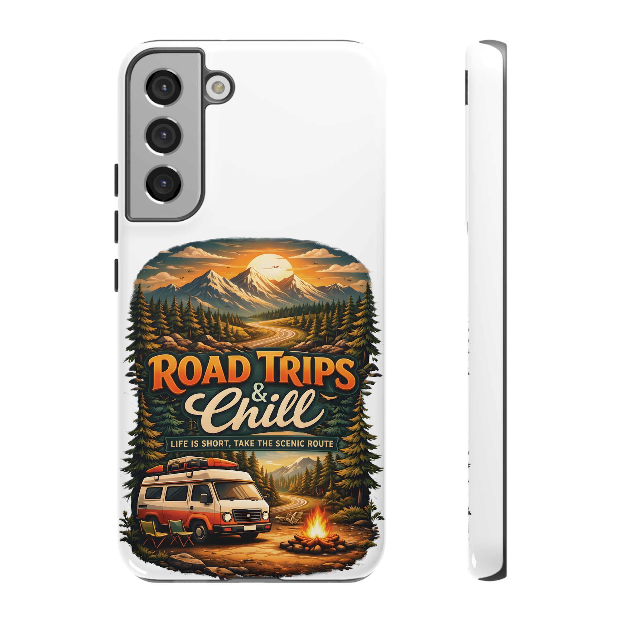 Phone Case — "Road Trips and Chill" (Design Scenic-Line)