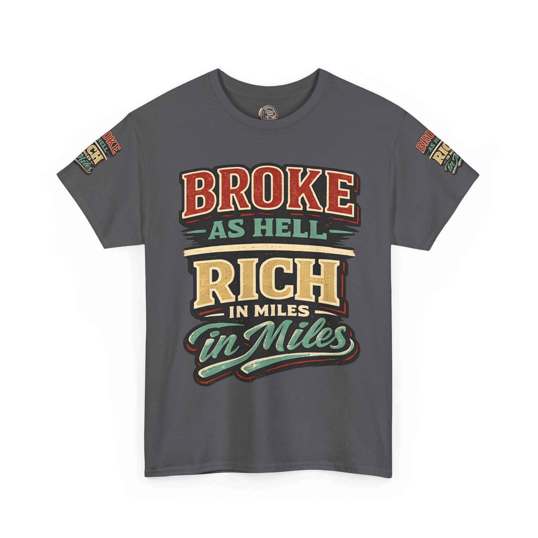 5700352222429787121_2048.jpeg Unisex Heavy Cotton Tee — "Broke As Hell" Design F**K-Line