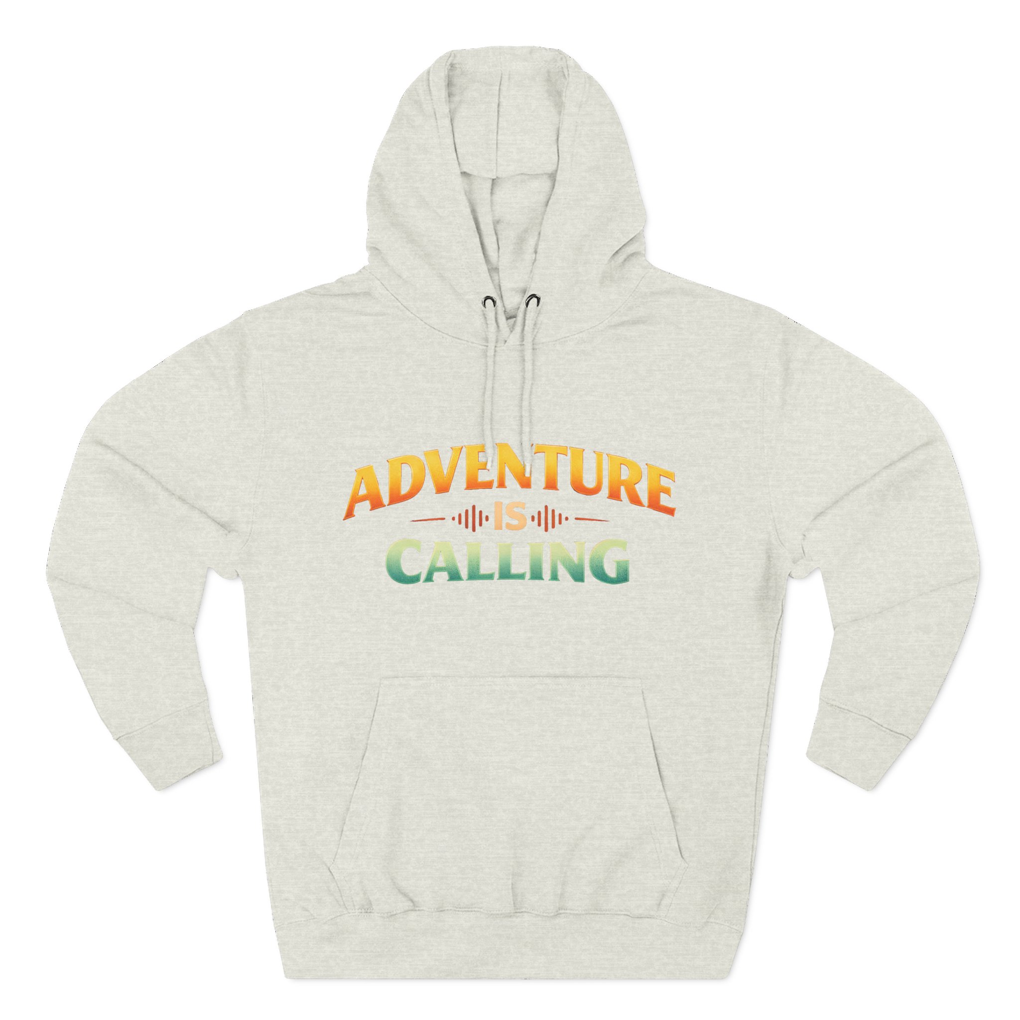 Three-Panel Fleece Hoodie - "Adventure Is Calling" Design Scenic-Line