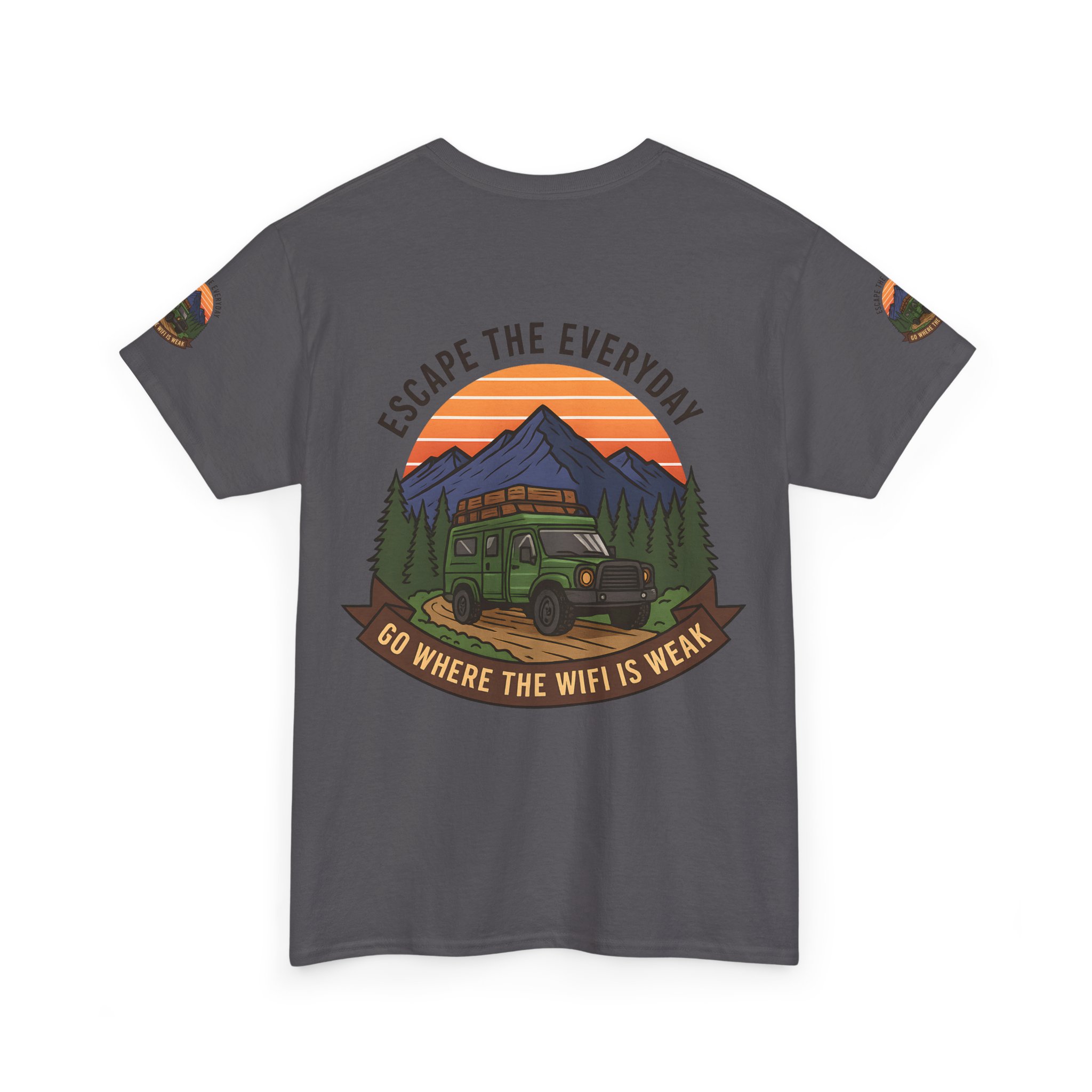 5759196899364267792_2048.jpeg Unisex Heavy Cotton Tee — "Go Where the WiFi Is Weak" Adventure Shirt