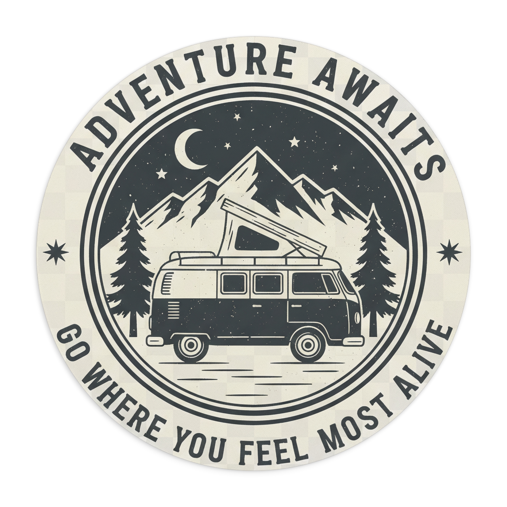 Mouse Pad — "Adventure Awaits-Go Where You Feel Most Alive" Desk Mat