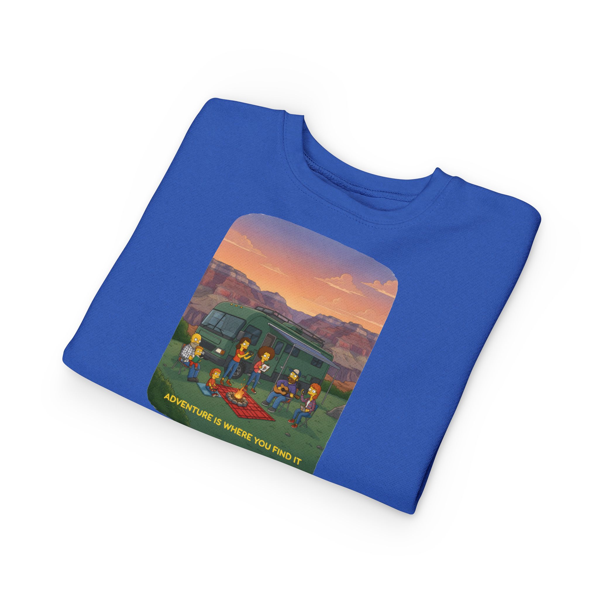 Toddler Sweatshirt - "Adventure Is Where You Find It" (Design Sitcom-Line)