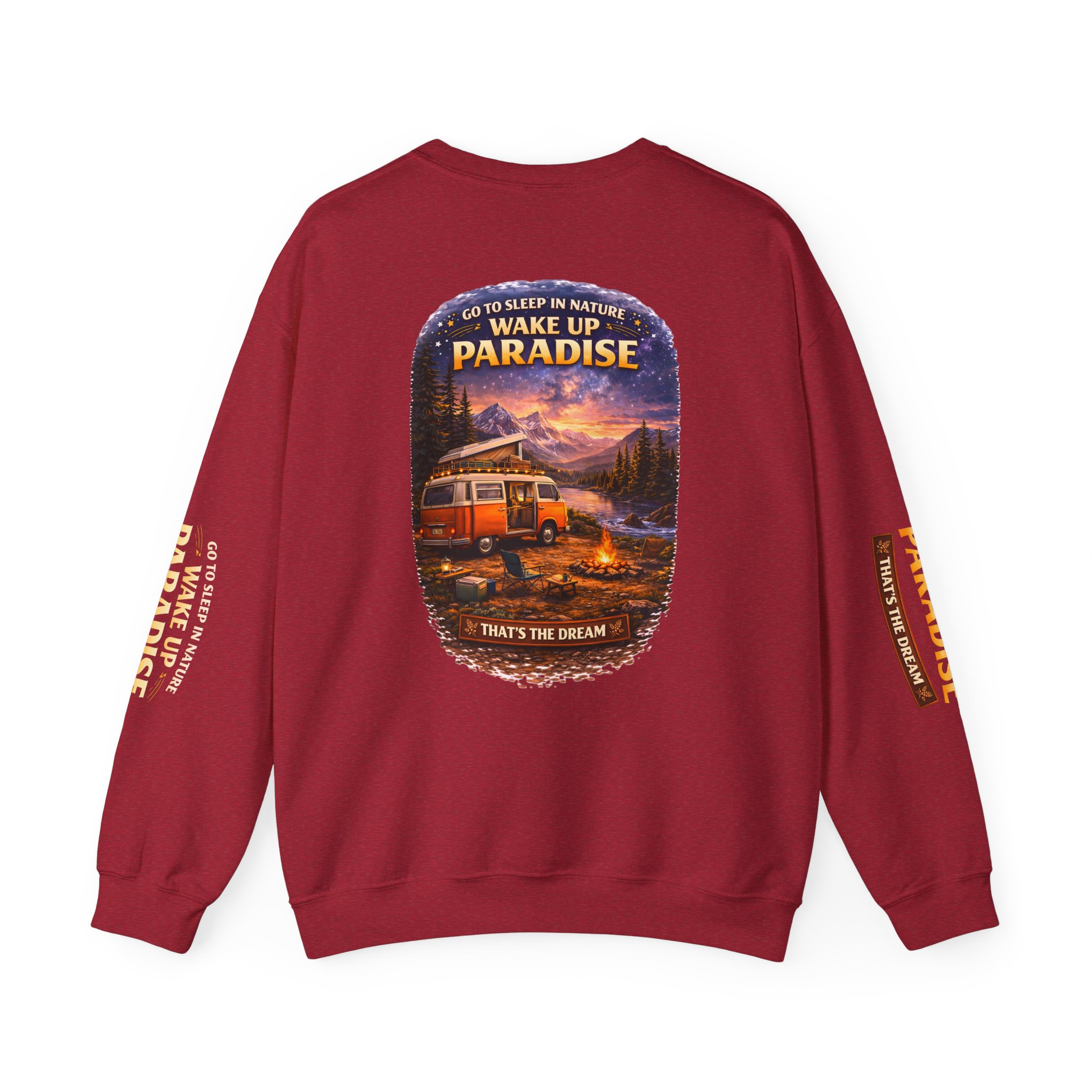 Unisex Heavy Blend™ Crewneck Sweatshirt — "Go To Sleep Nature " Design Scenic-Line