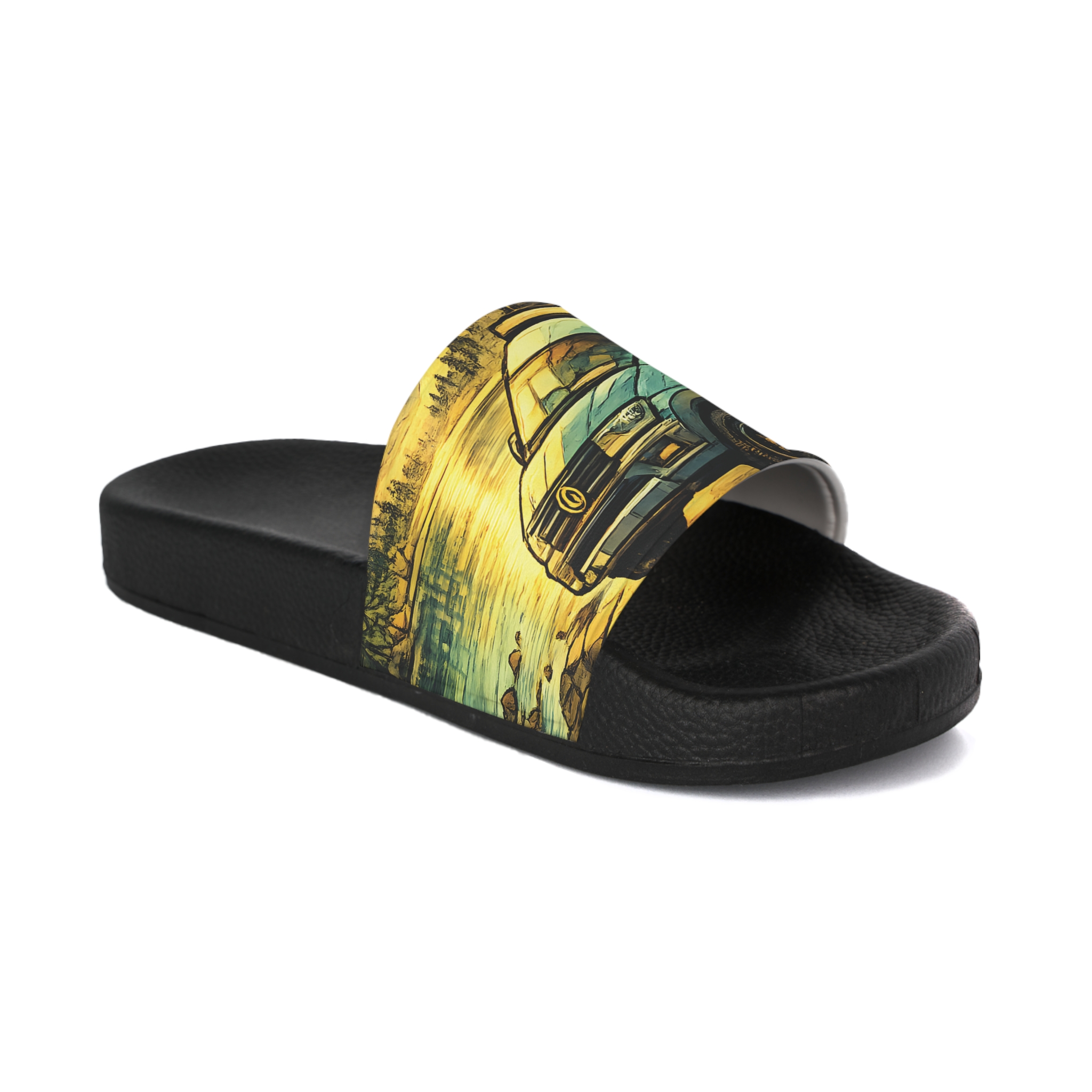 Women's Slide Sandals - VW Camper Slides (Cubic-Line)
