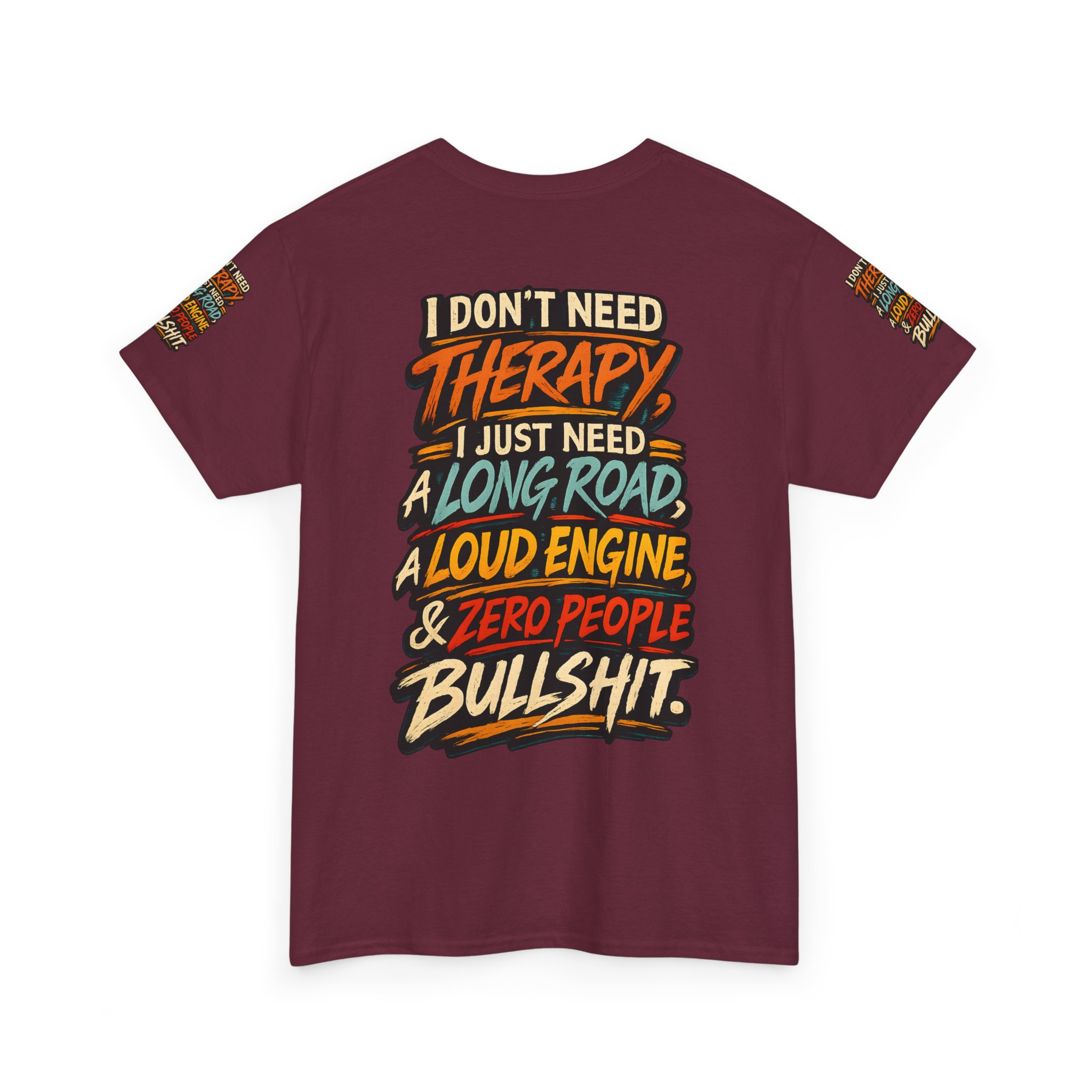 Unisex Heavy Cotton Tee — "I Dont Need Therapy" Design F**K-Line