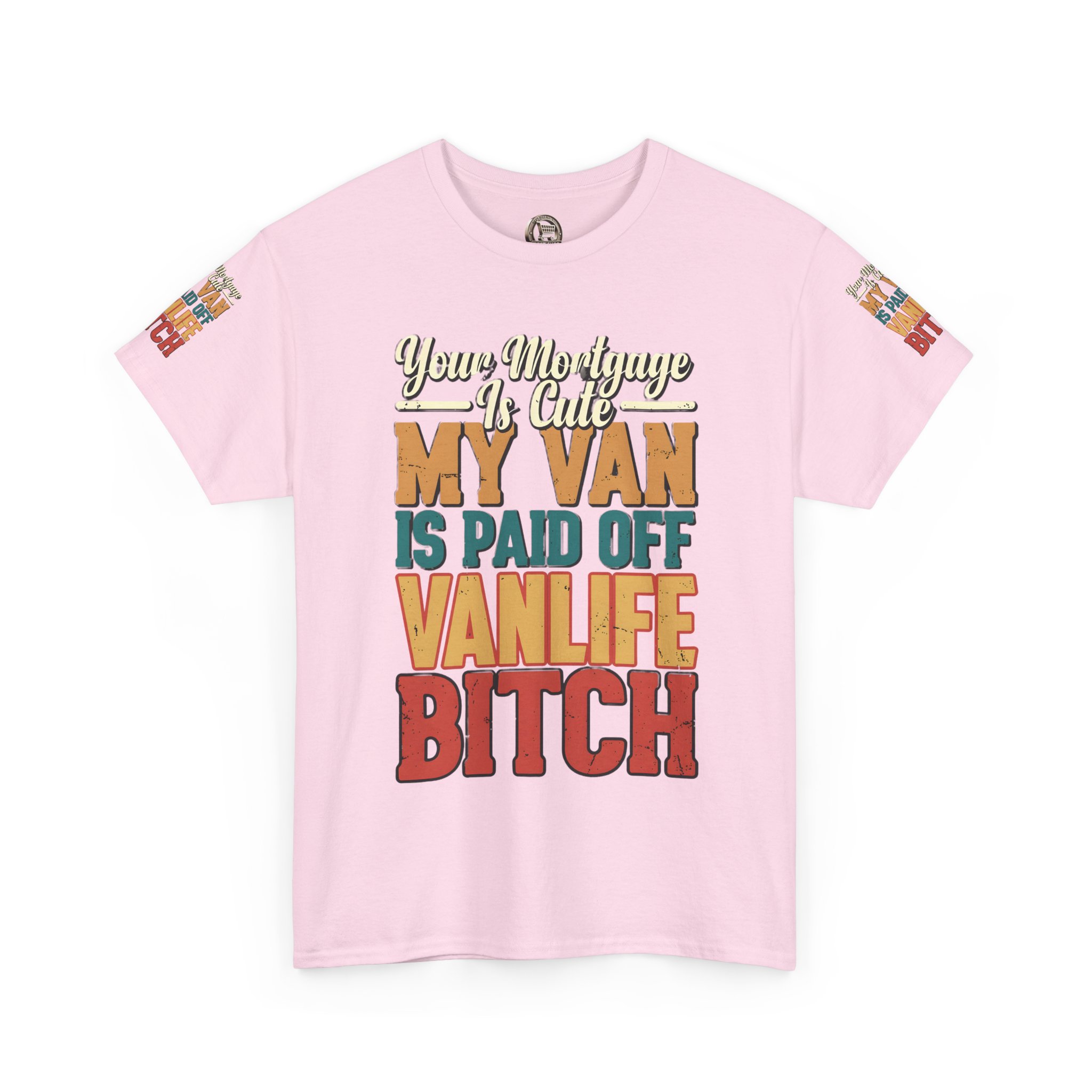 Unisex Heavy Cotton Tee — "Your Mortgage Is Cute" Design F**K-Line