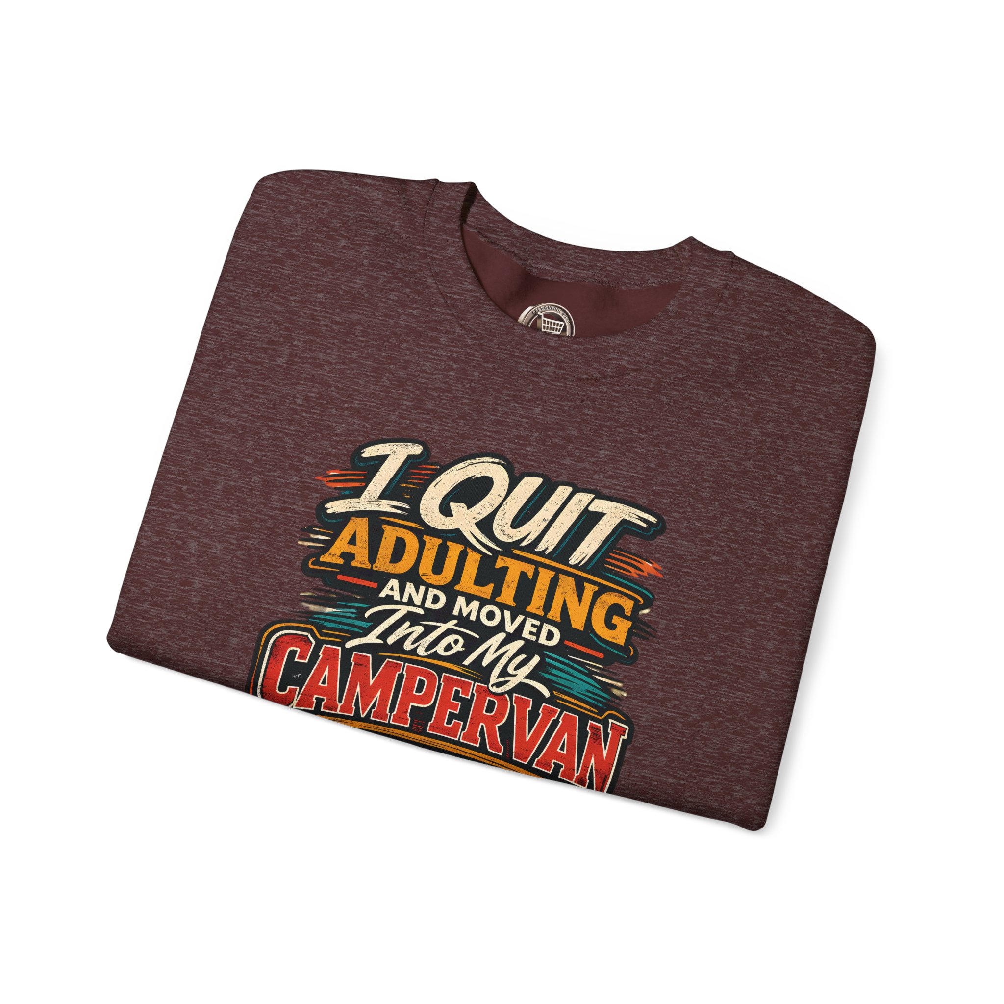 5841304961186169076_2048.jpeg Unisex Heavy Blend™ Crewneck Sweatshirt — "I Quit Adulting" Design F**K-Line