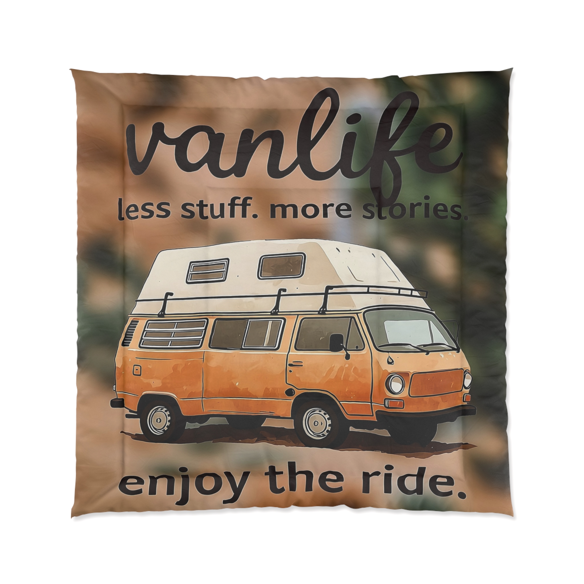 5855991208878737105_2048.jpeg Comforter — 'Vanlife: Enjoy the Ride' Camper Van Comforter