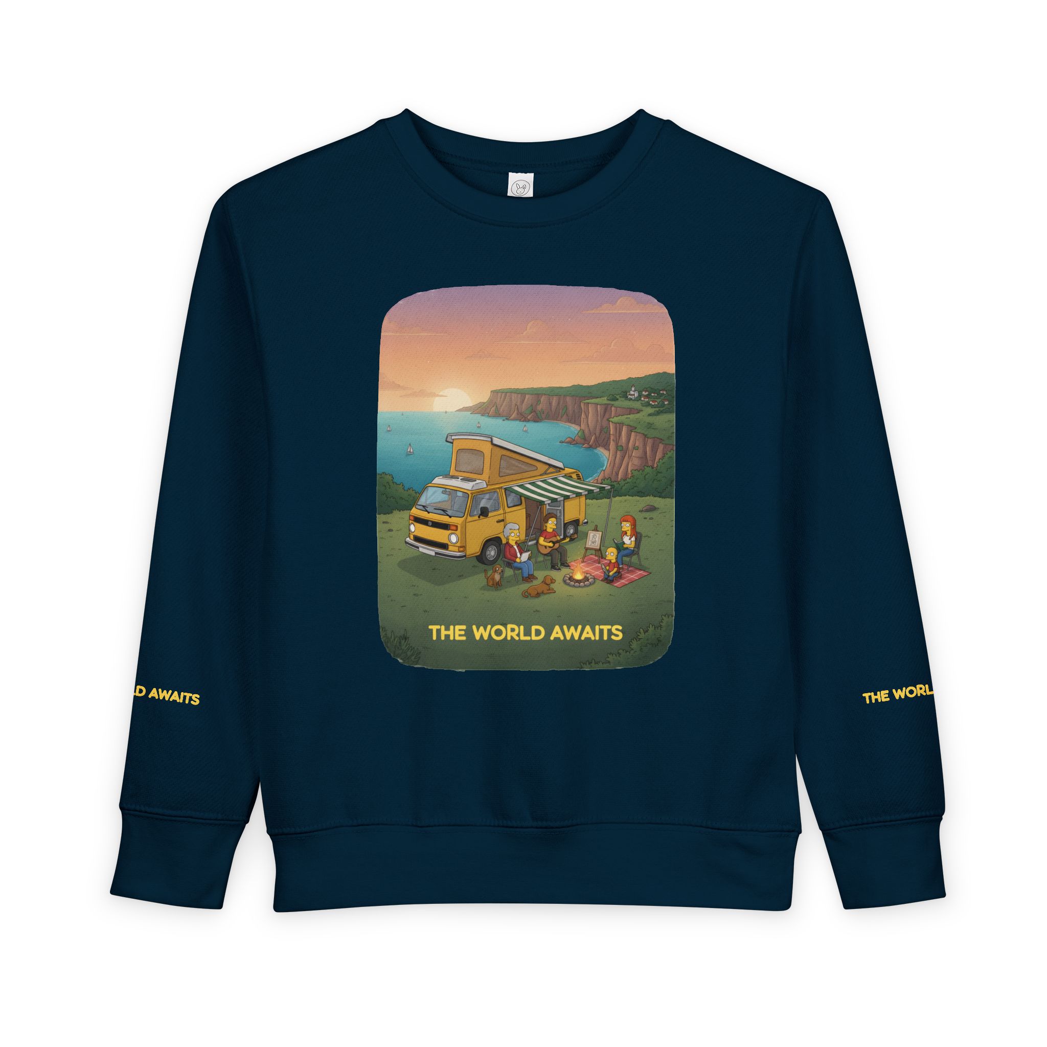 Toddler Sweatshirt - "The World Awaits" (Design Sitcom-Line)