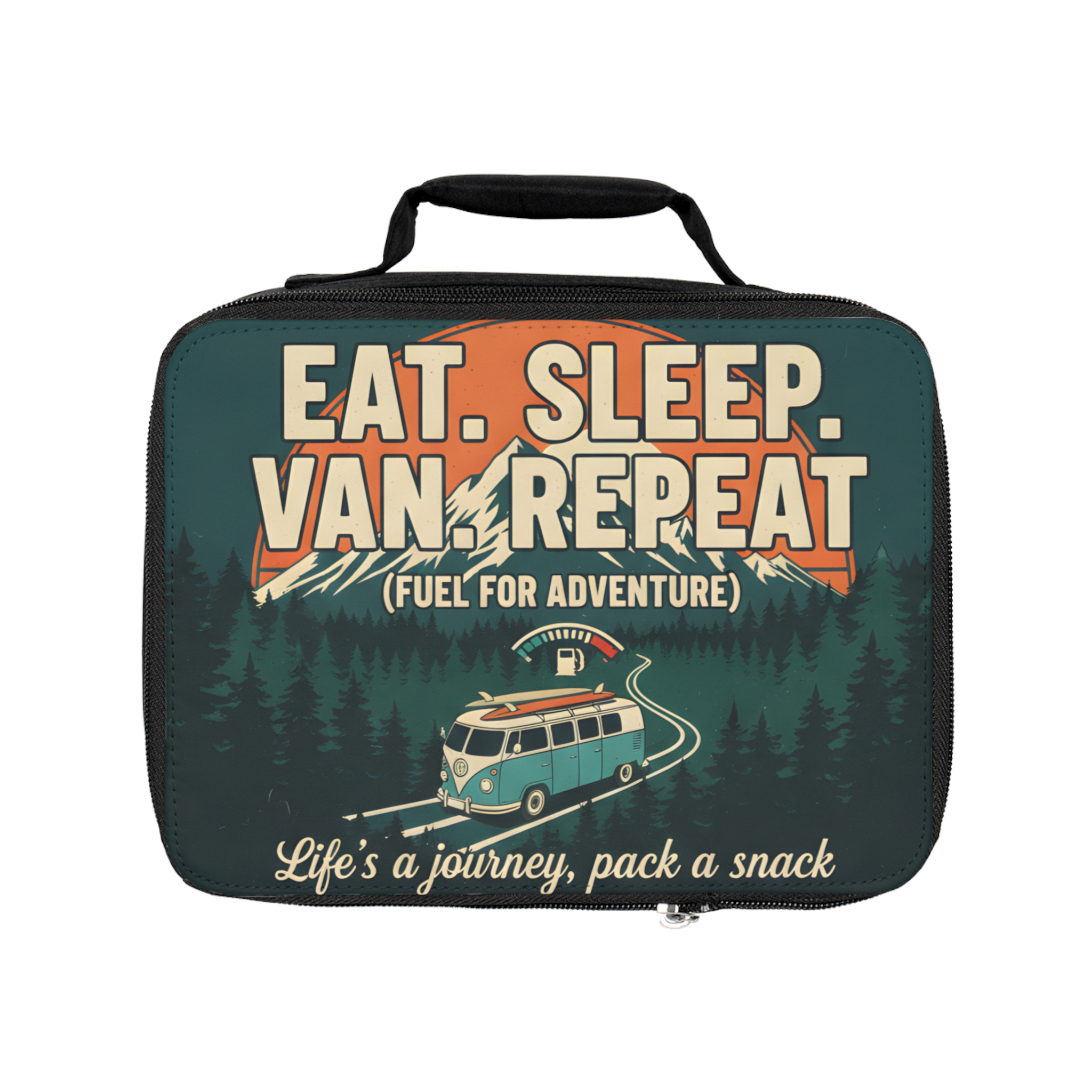 Adventure Lunch Bag — "Eat. Sleep. Van. Repeat" Insulated Camper Lunchbox