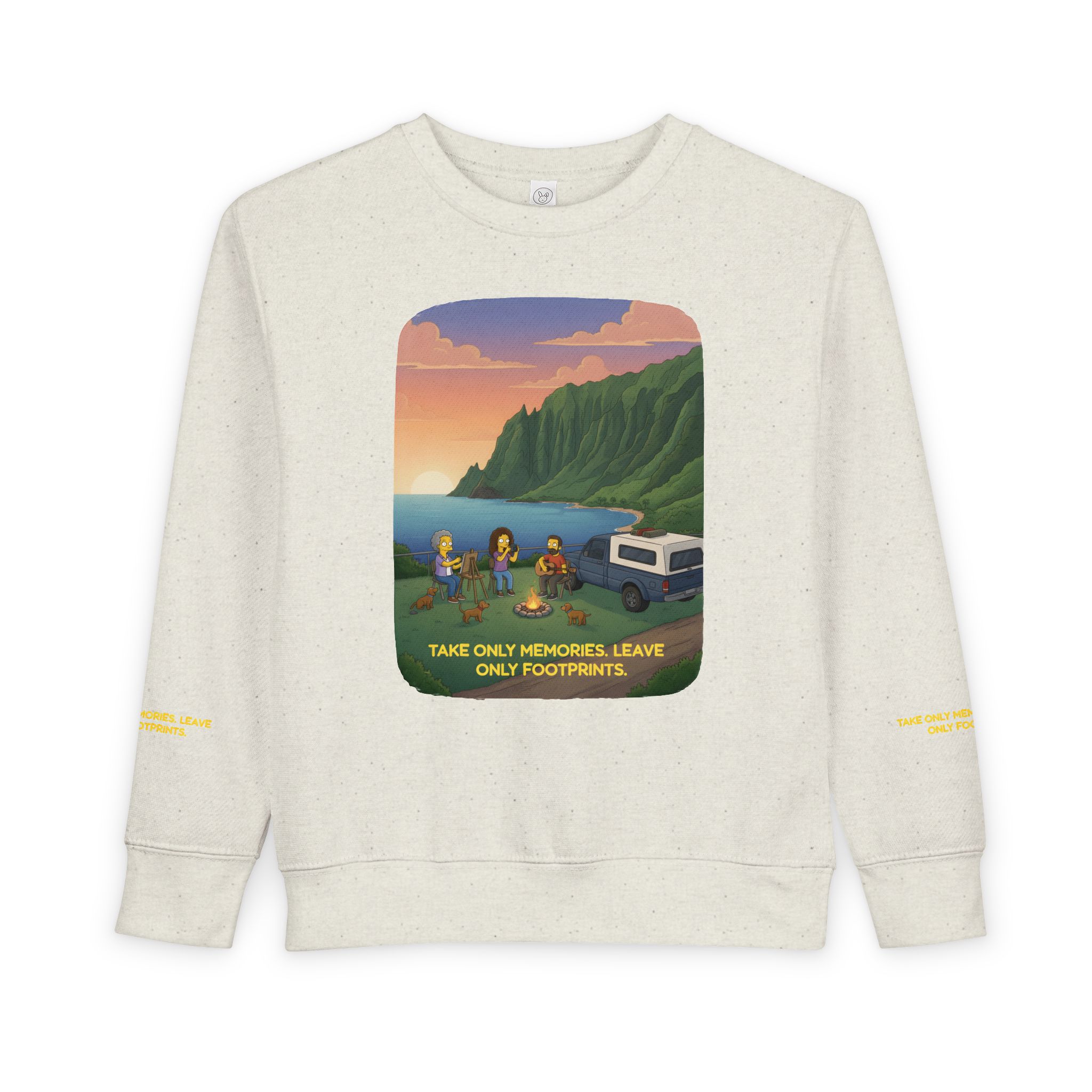 Toddler Sweatshirt - "Take Only Memories-Leave Only Footprints" (Design Sitcom-Line)