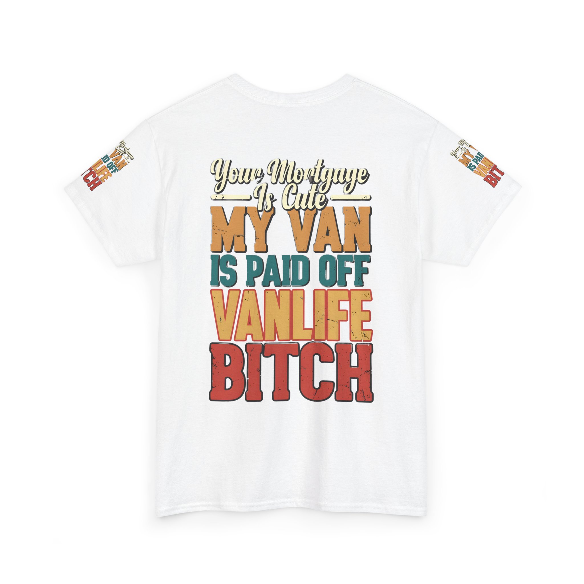 Unisex Heavy Cotton Tee — "Your Mortgage Is Cute" Design F**K-Line