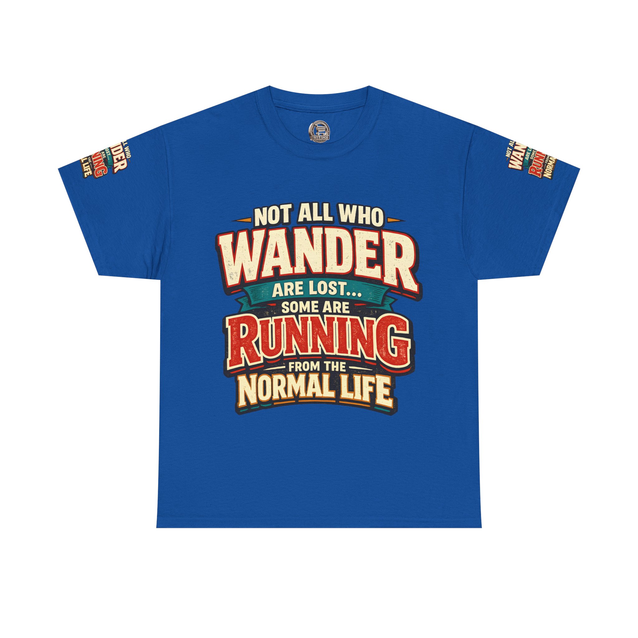 5916888828989988202_2048.jpeg Unisex Heavy Cotton Tee — "Not All Who Wander Are Lost" Design F**K-Line