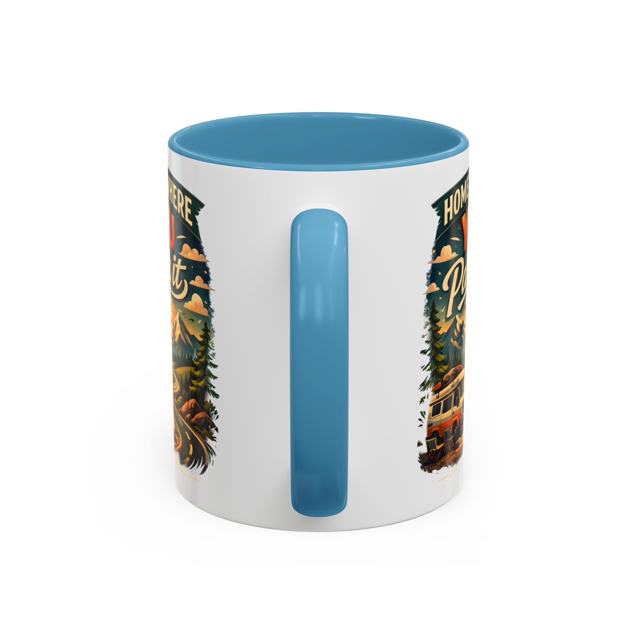 5928010769135015813_2048.jpeg Accent Coffee Mug (11, 15oz) — "Home Is Where You Park It" Design Scenic-Line