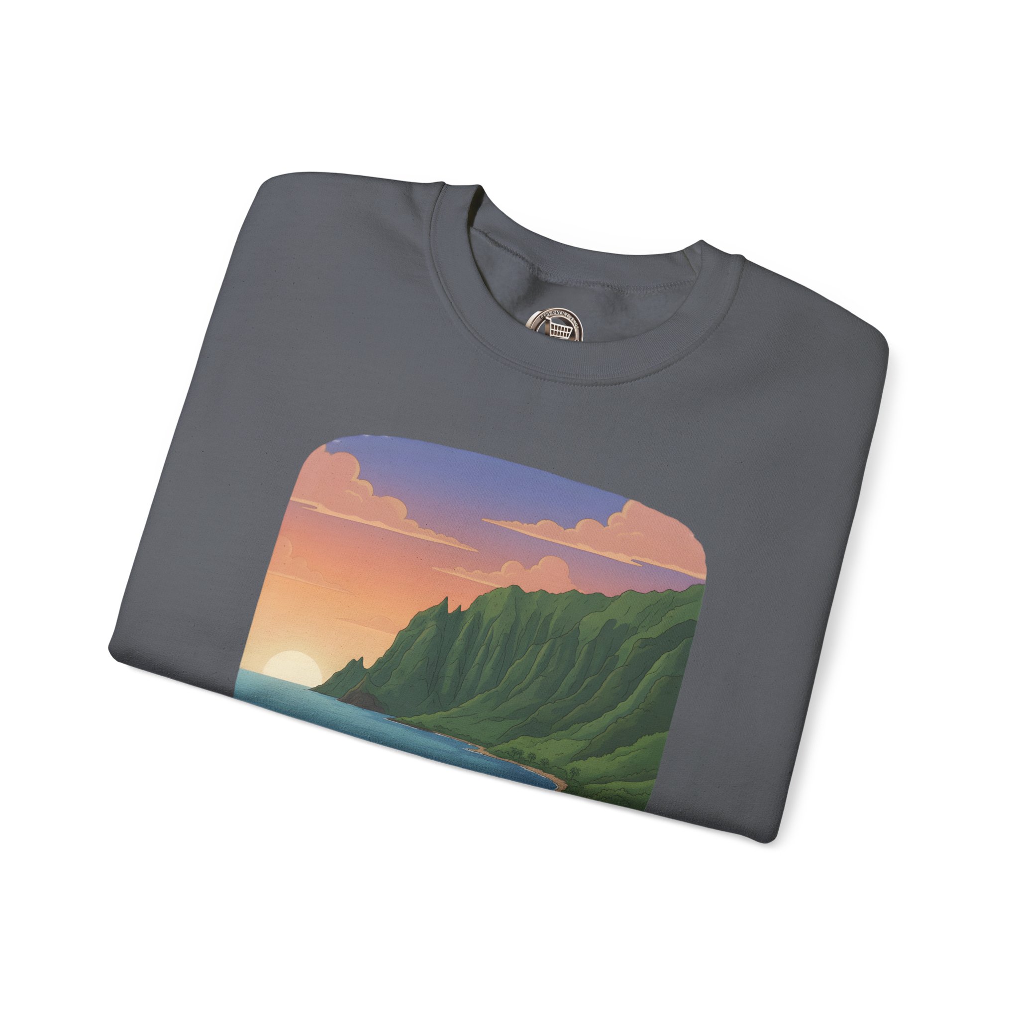Unisex Heavy Blend™ Crewneck Sweatshirt — "Take Only Memories-Leave Only Footprints" Design Sitcom-Line